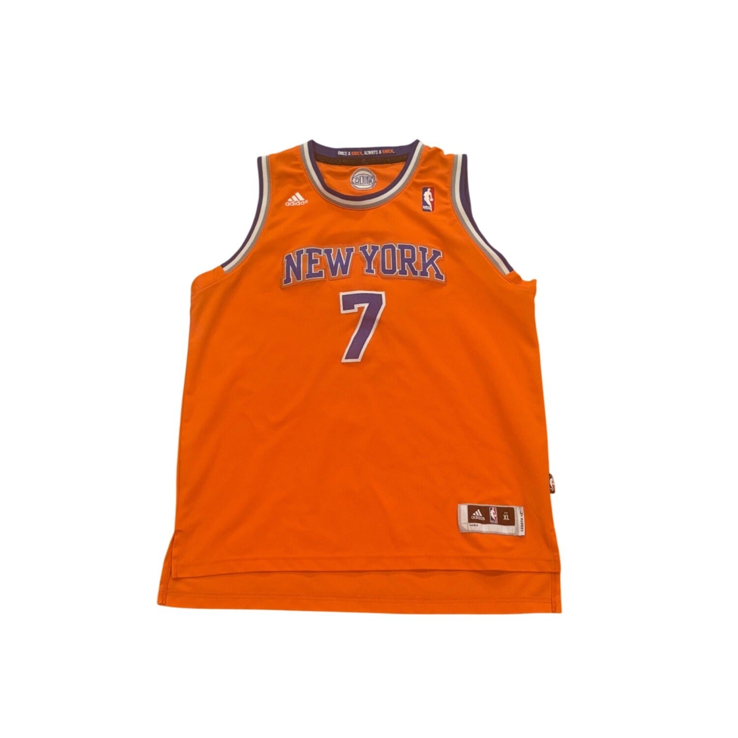 Adidas New York Knicks Carmelo Anthony #7 NBA Basketball Jersey Youth XL +2