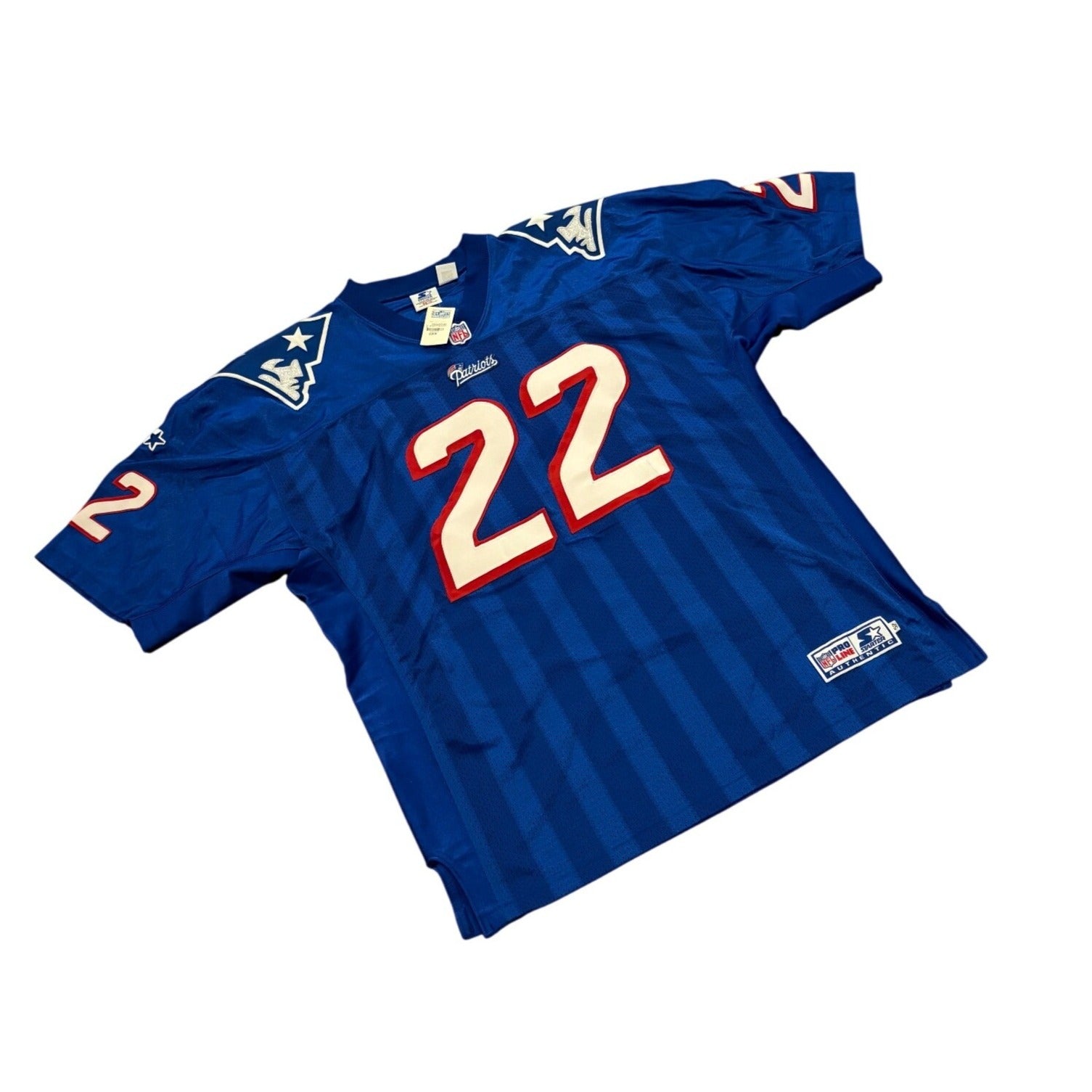 Vtg 90's Starter New England Patriots Dave Meggett #22 Authentic NFL Jersey 52