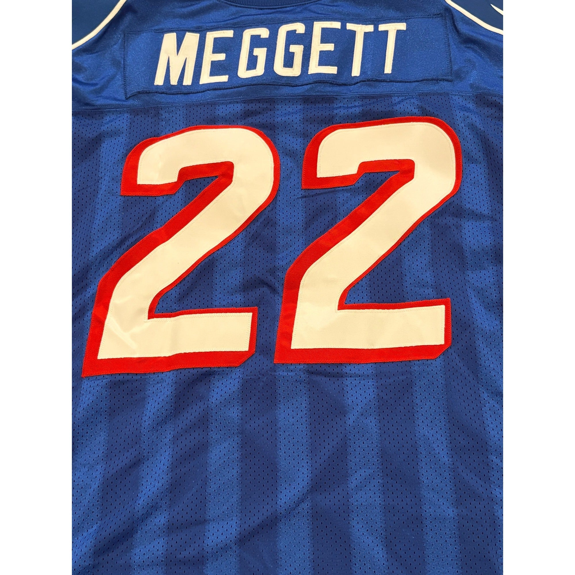 Vtg 90's Starter New England Patriots Dave Meggett #22 Authentic NFL Jersey 52