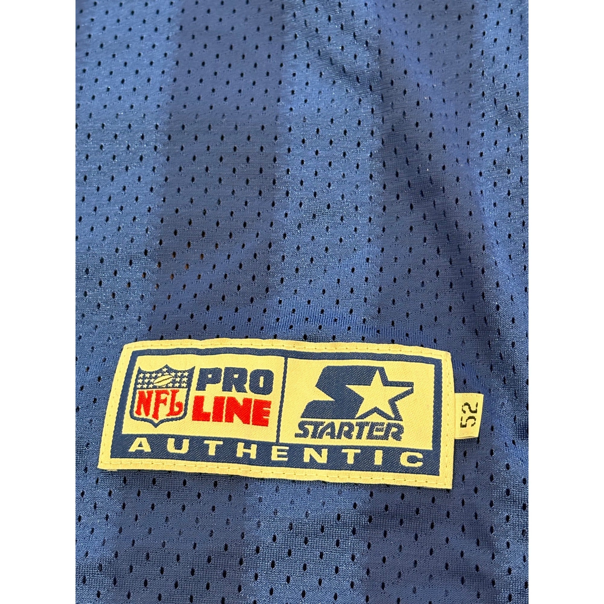 Vtg 90's Starter New England Patriots Dave Meggett #22 Authentic NFL Jersey 52