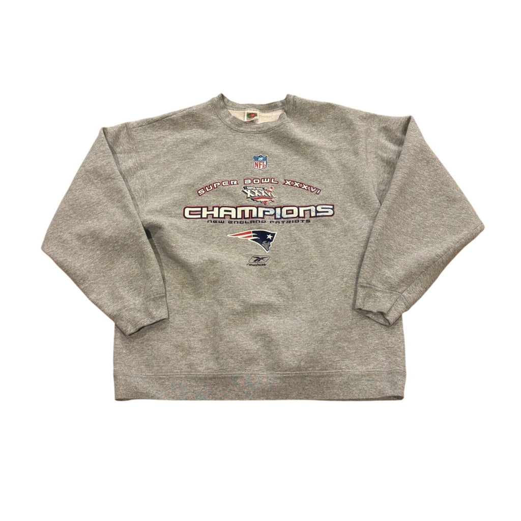 Vintage New England Patriots Super Bowl 36 Champions Crewneck Sweatshirt 2XL