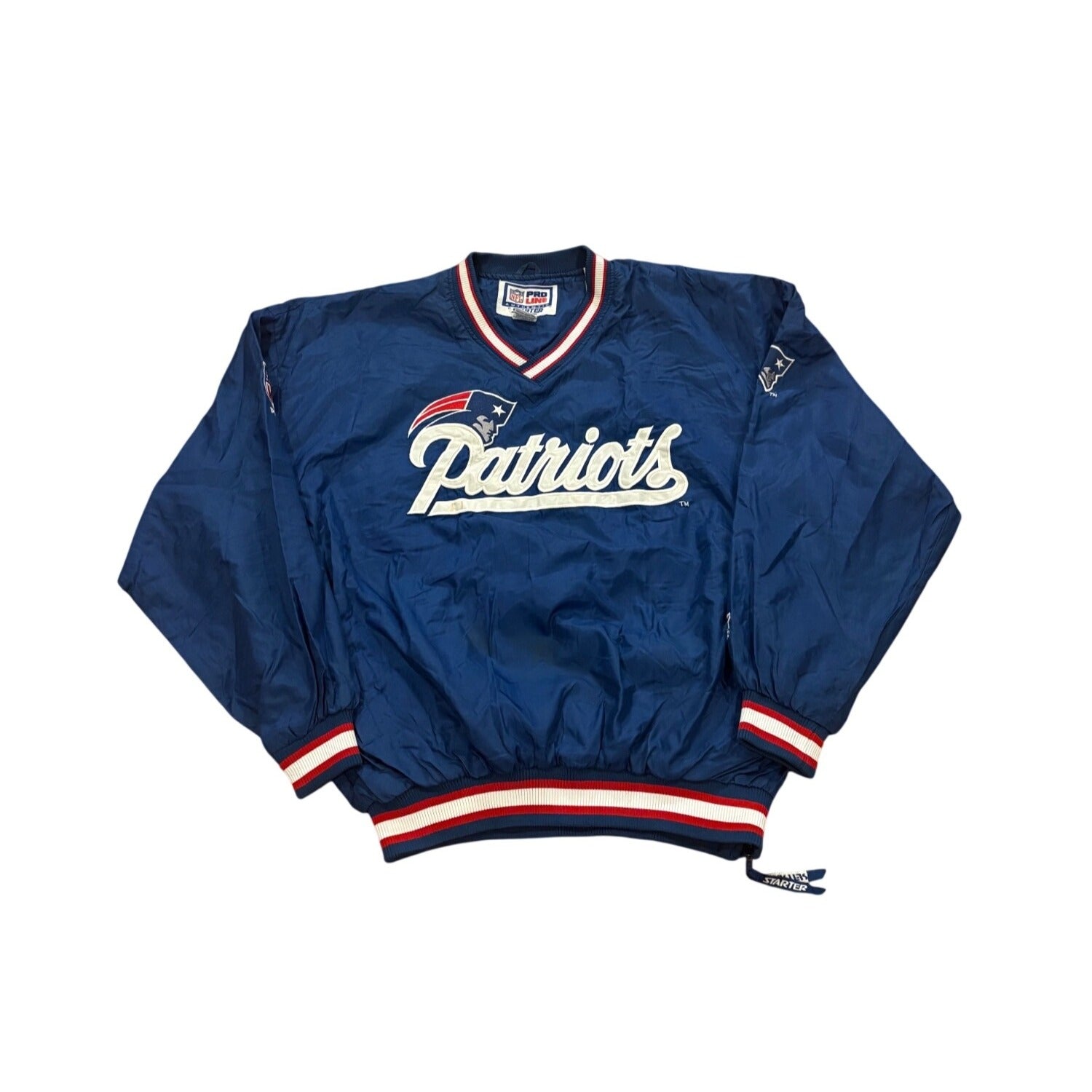 Vintage 90's Starter New England Patriots NFL Pro Line Windbreaker Jacket 2XL