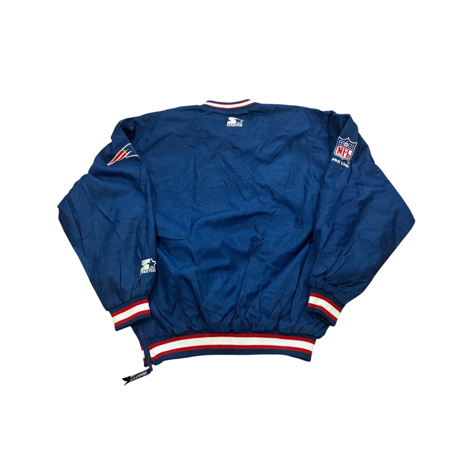 Vintage 90's Starter New England Patriots NFL Pro Line Windbreaker Jacket 2XL