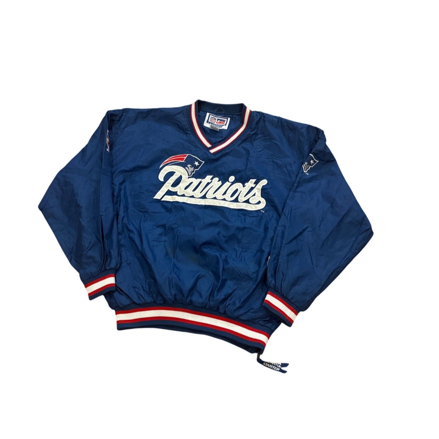 Vintage 90's Starter New England Patriots NFL Pro Line Windbreaker Jacket 2XL