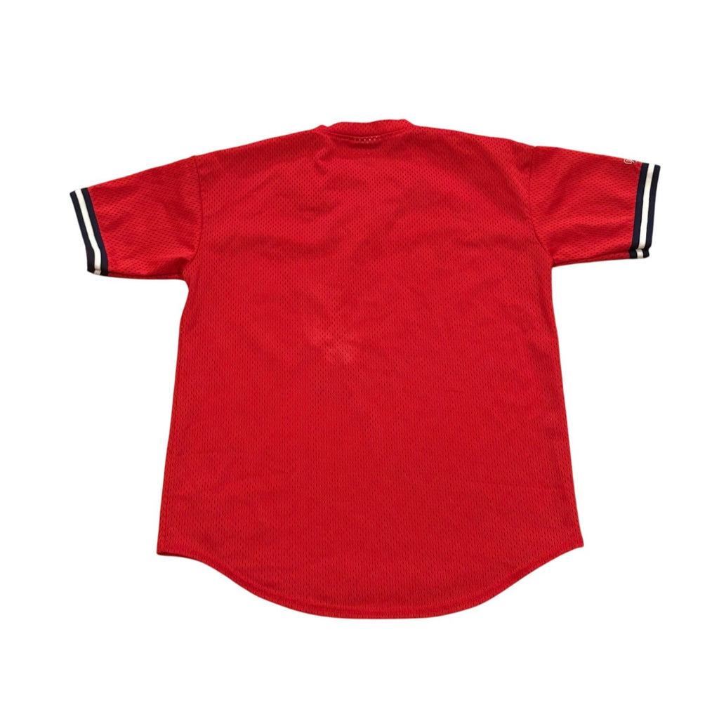 Vintage Majestic Boston Red Sox MLB Baseball Pullover Jersey Red Youth XL