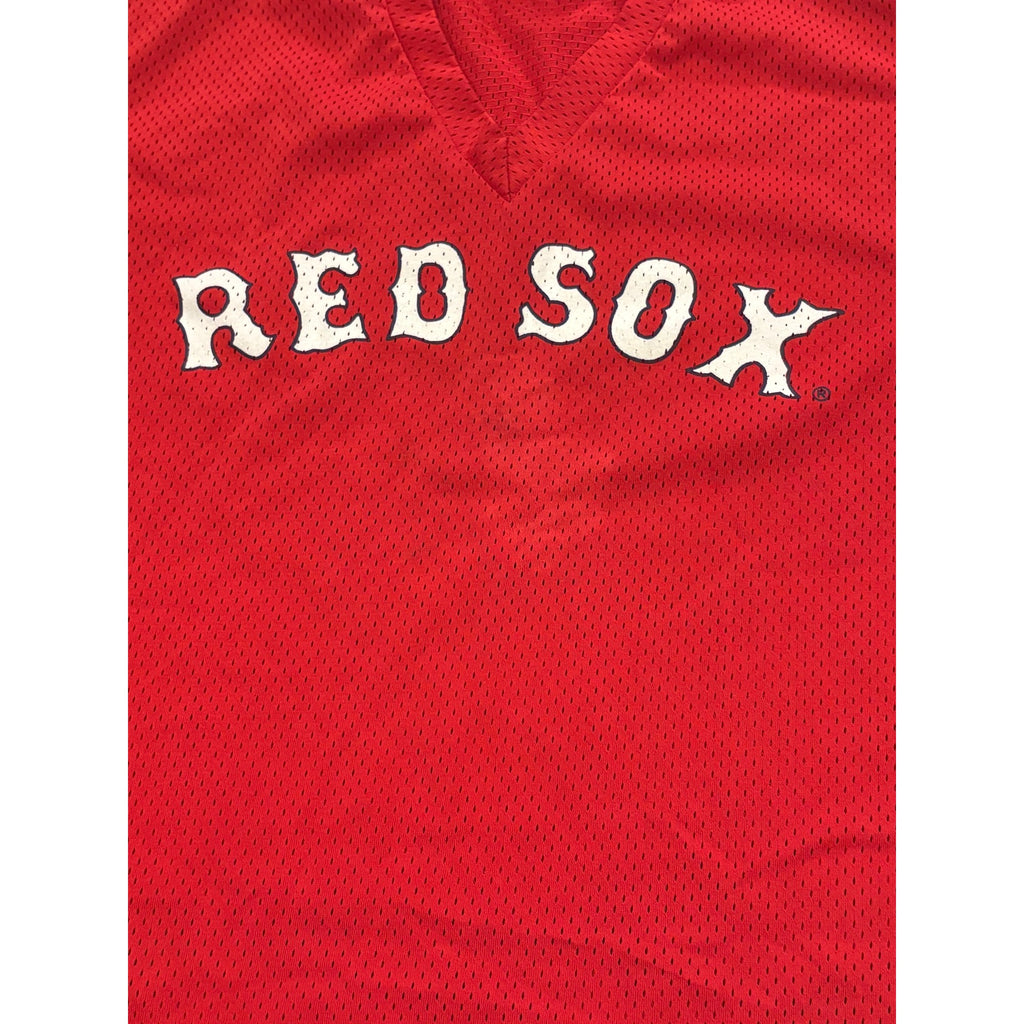 Vintage Majestic Boston Red Sox MLB Baseball Pullover Jersey Red Youth XL