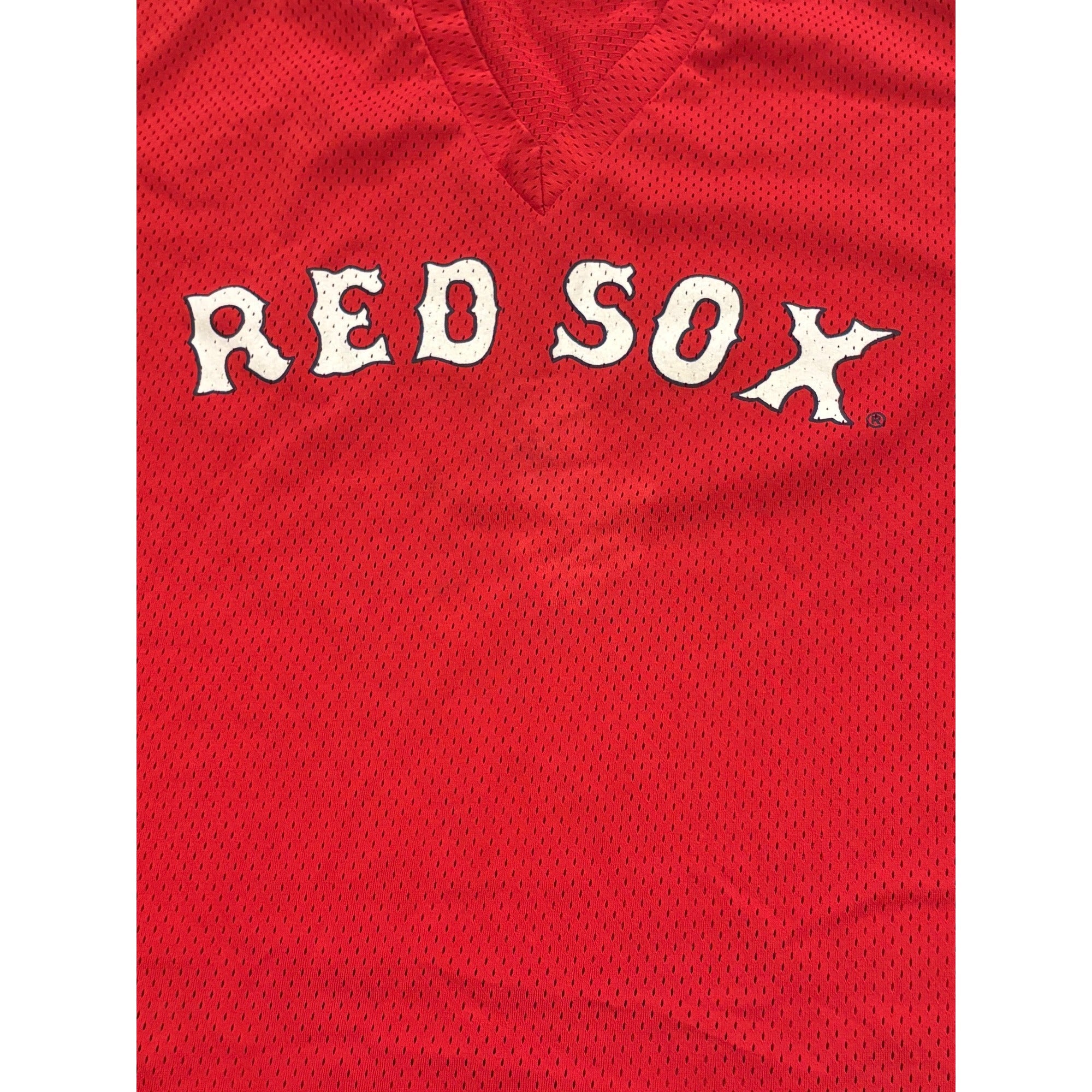 Vintage Majestic Boston Red Sox MLB Baseball Pullover Jersey Red Youth XL