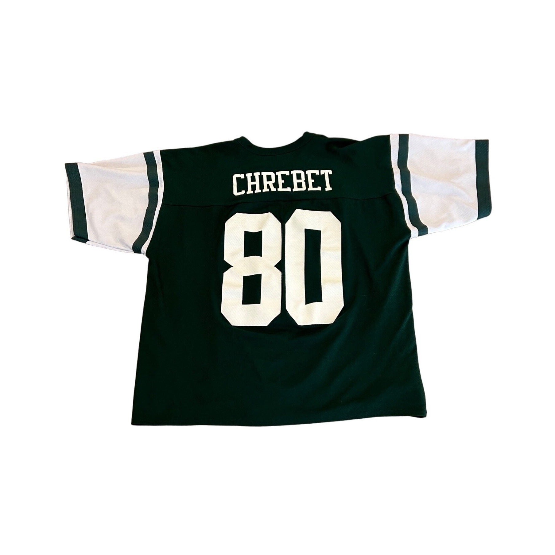 Vintage 1990's New York Jets Wayne Chrebet #80 Logo Athletic NFL Jersey Men's XL