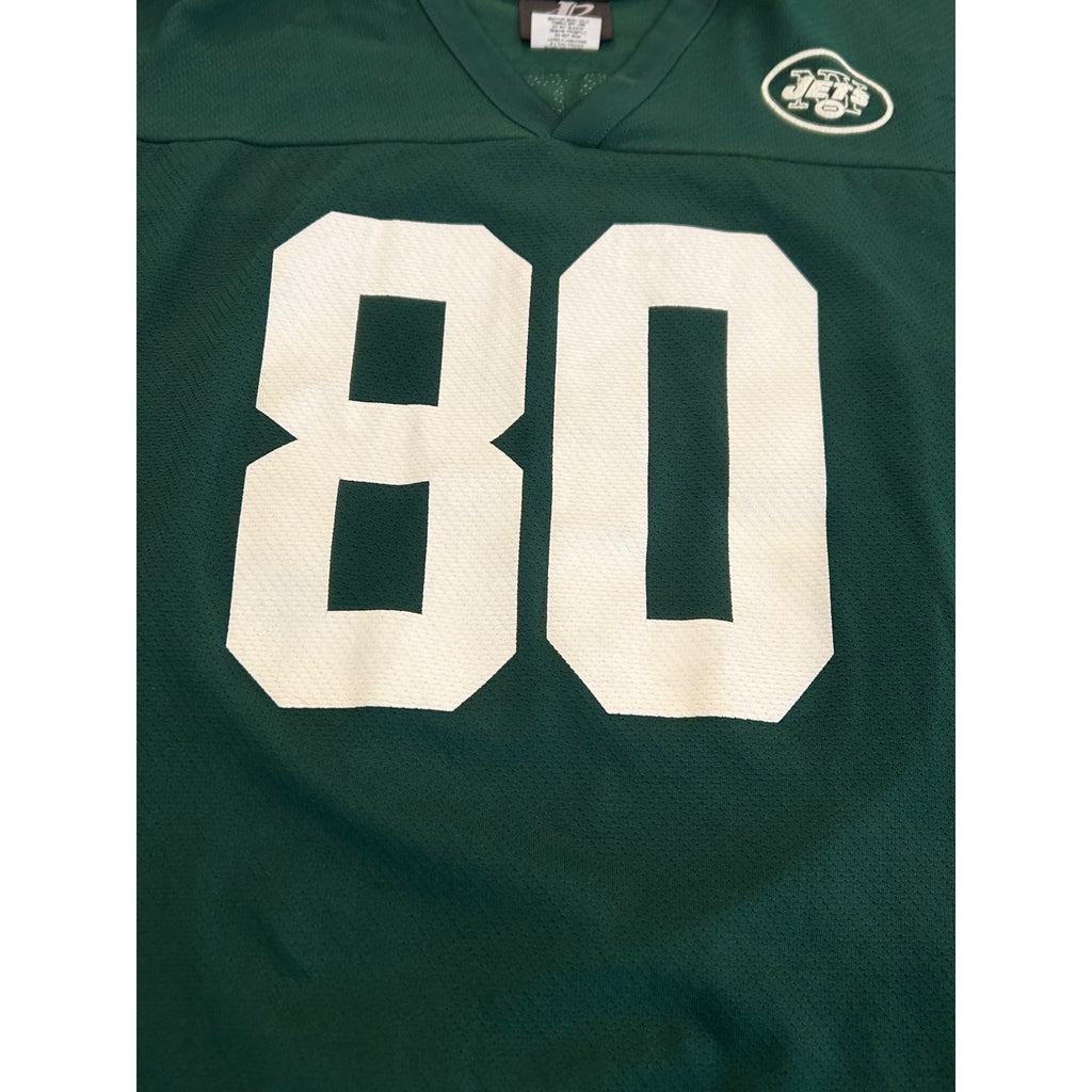 Vintage 1990's New York Jets Wayne Chrebet #80 Logo Athletic NFL Jersey Men's XL