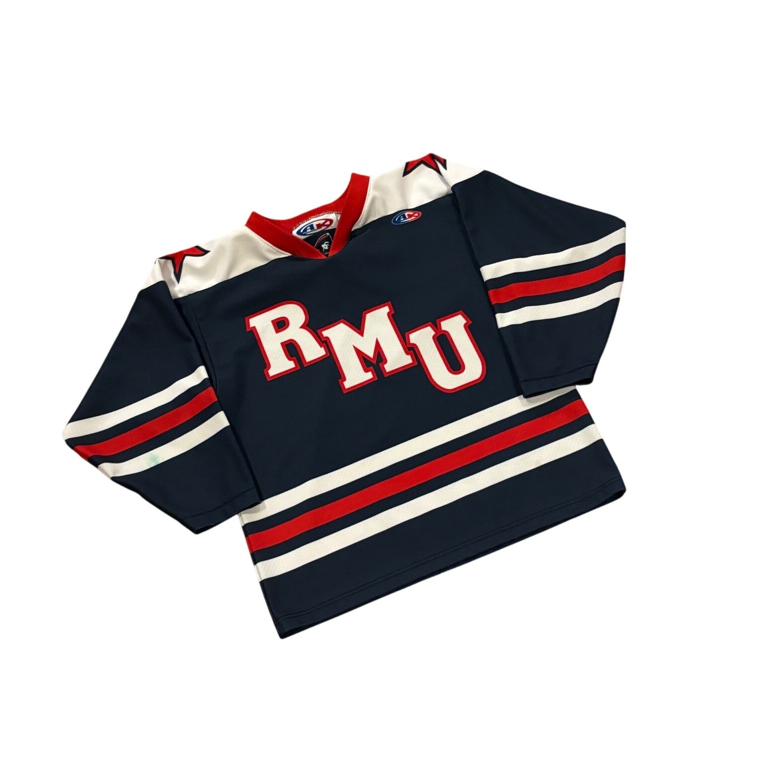 Robert Morris Colonials AK AthleticKnit NCAA Hockey Jersey Blue Youth Small