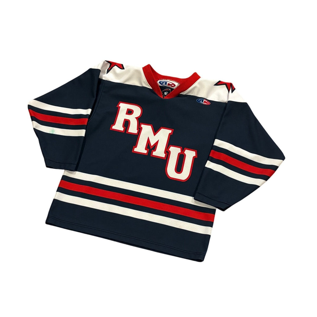 Robert Morris Colonials AK AthleticKnit NCAA Hockey Jersey Blue Youth Small