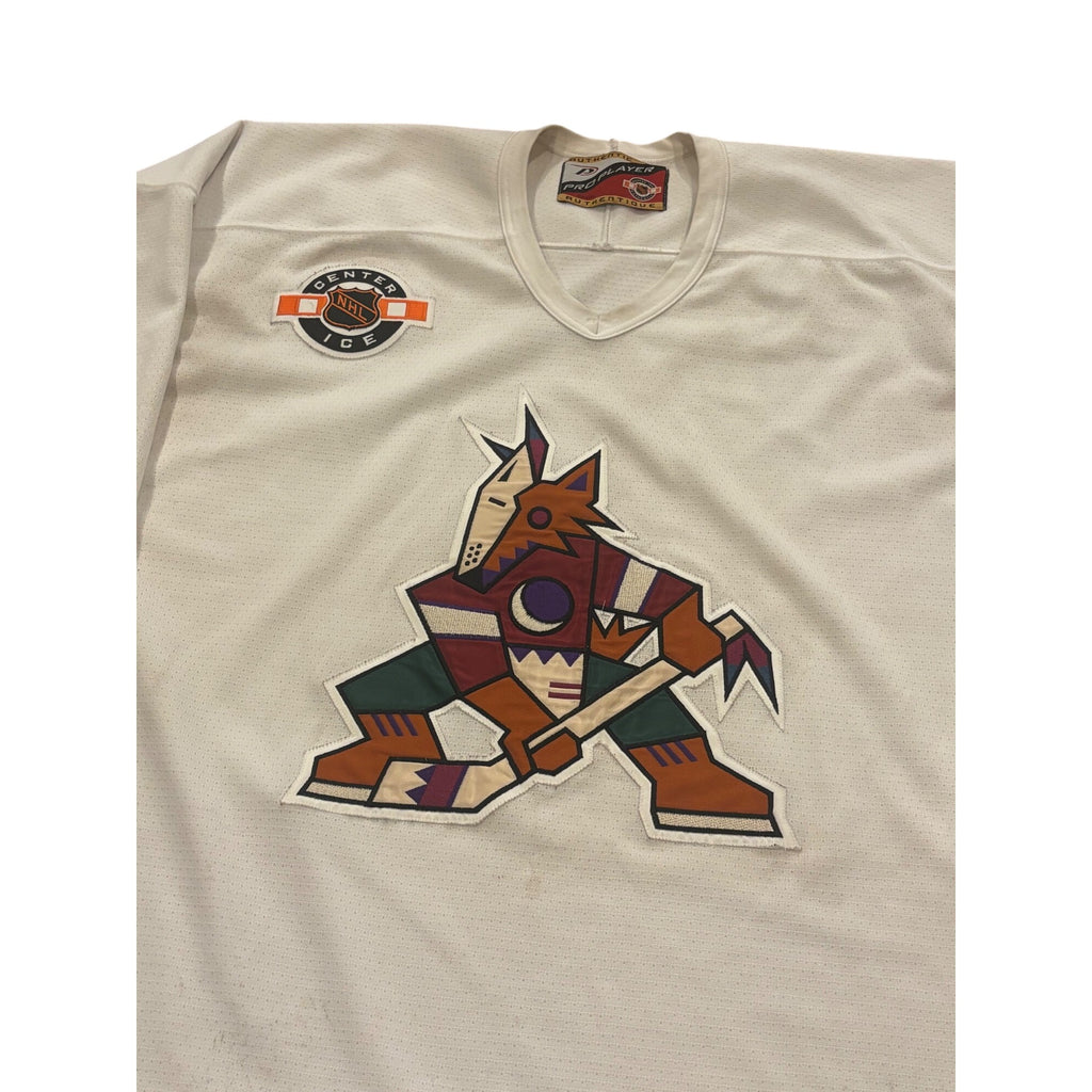 Vintage Pro Player 1999-2000 Phoenix Coyotes Team Issued Practice Jersey White