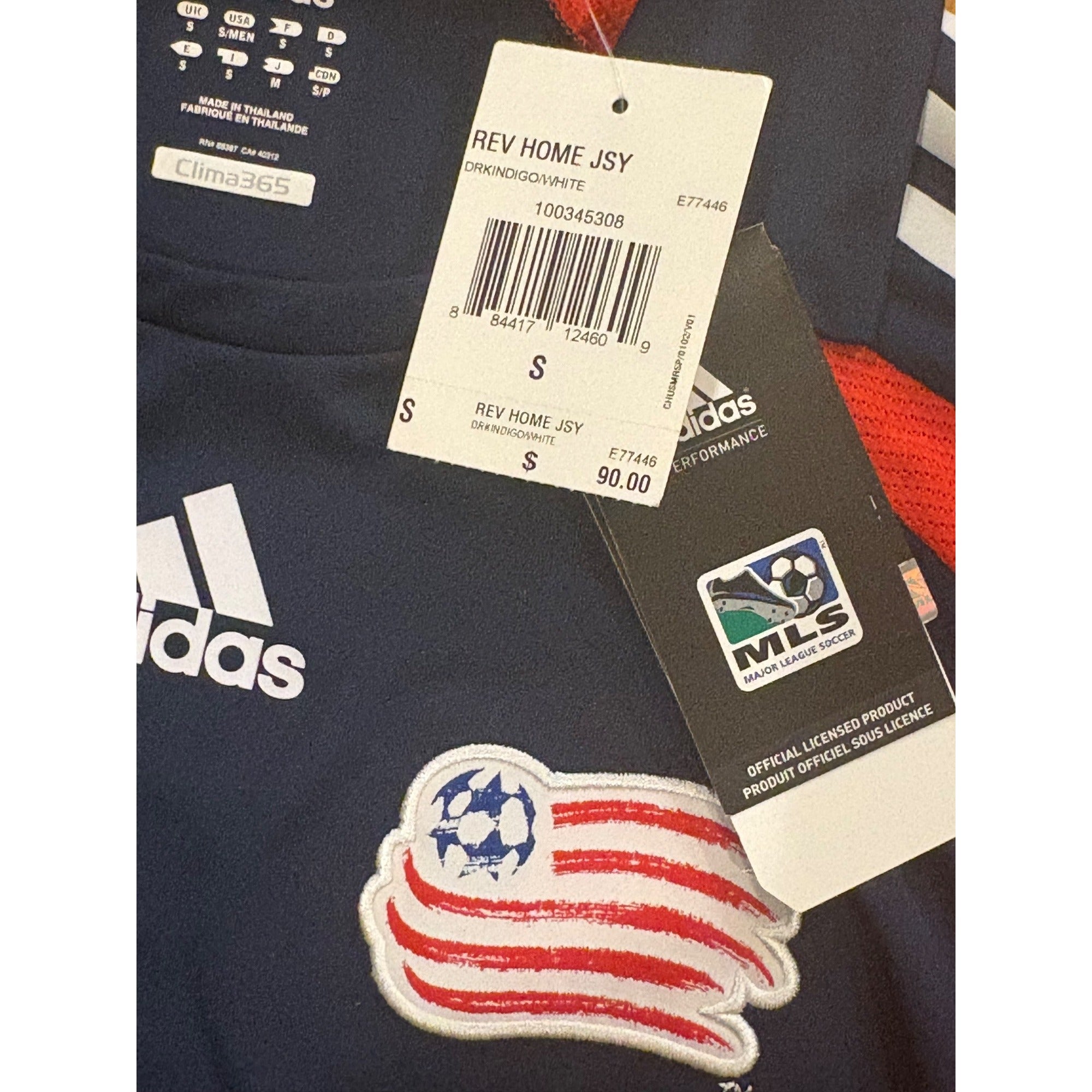 Adidas 2009 New England Revolutions Home Kit MLS Soccer Jersey Men's Small NWT