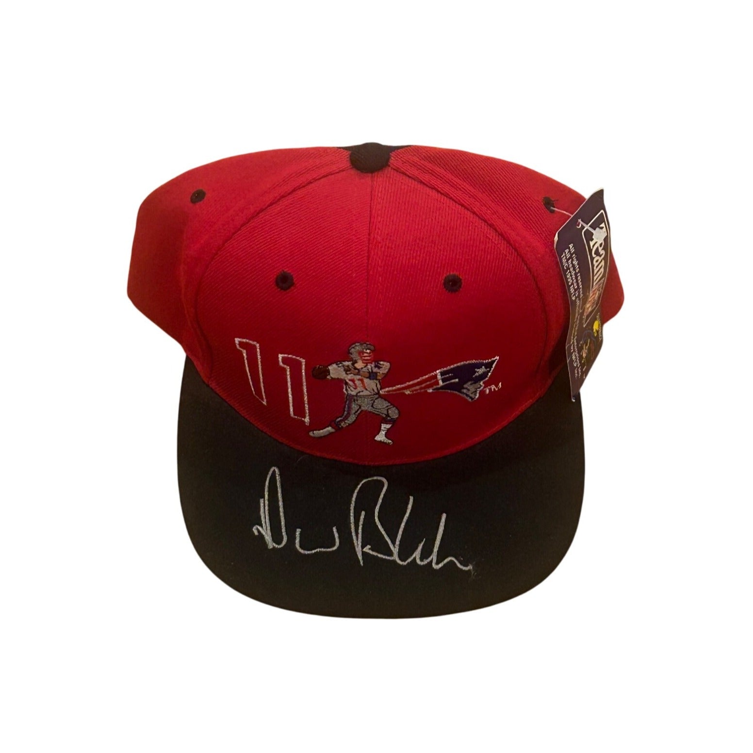 Vintage 1995 New England Patriots Drew Bledsoe Team NFL Wool Snapback Hat NWT