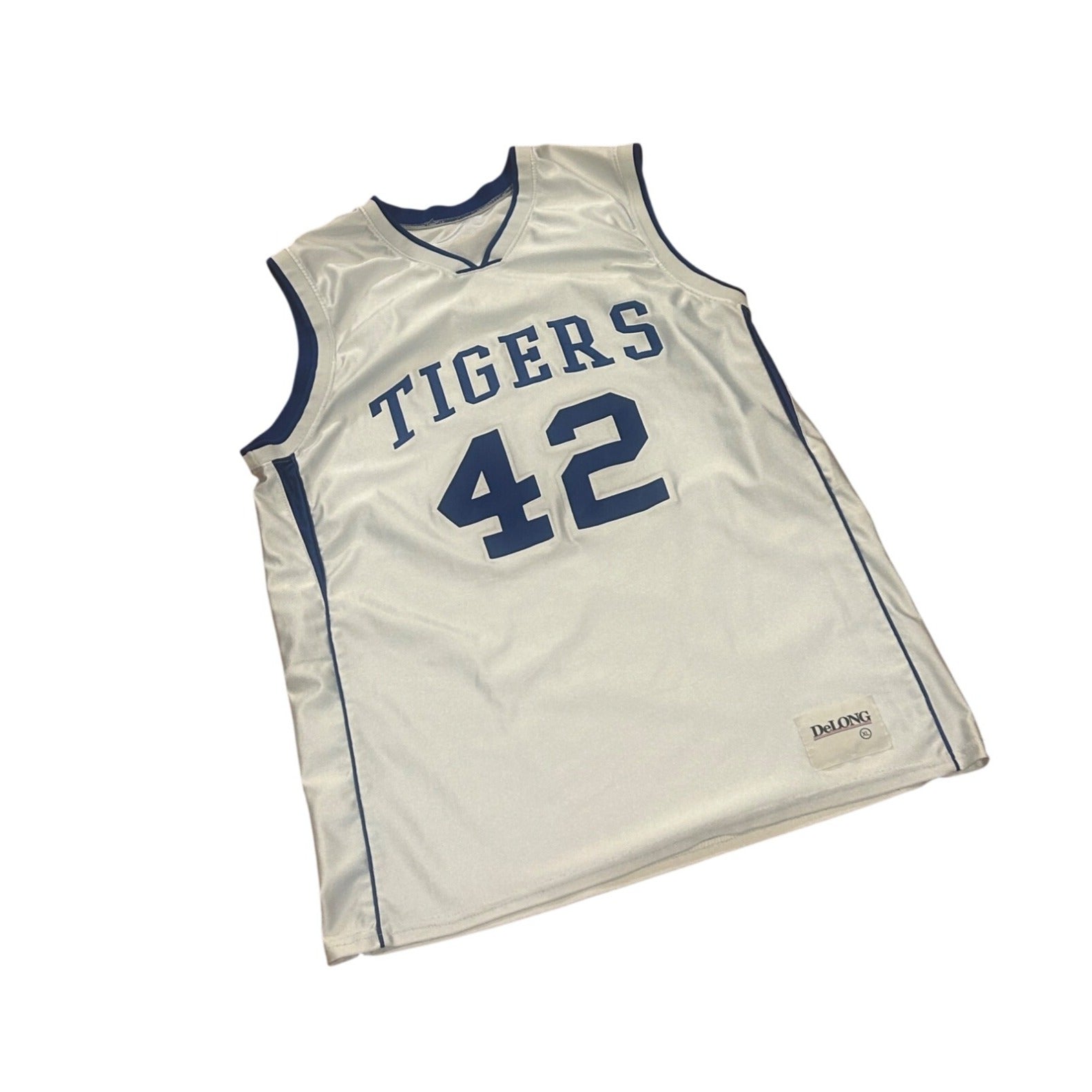 Vintage DeLong Memphis Tigers #42 NCAA Basketball Jersey Men's XL