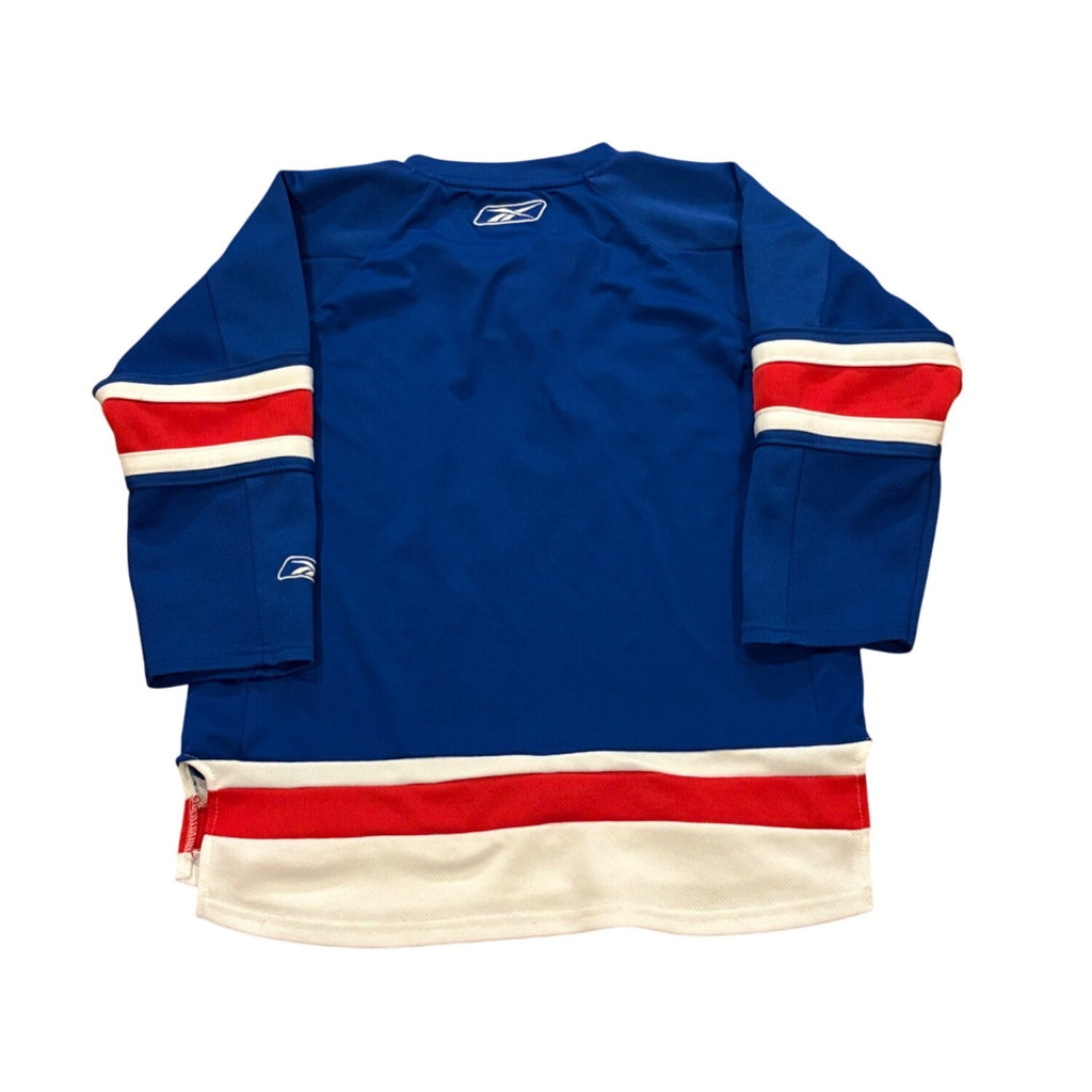 Reebok New York Rangers Stitched NHL Blue Hockey Jersey Youth L/XL