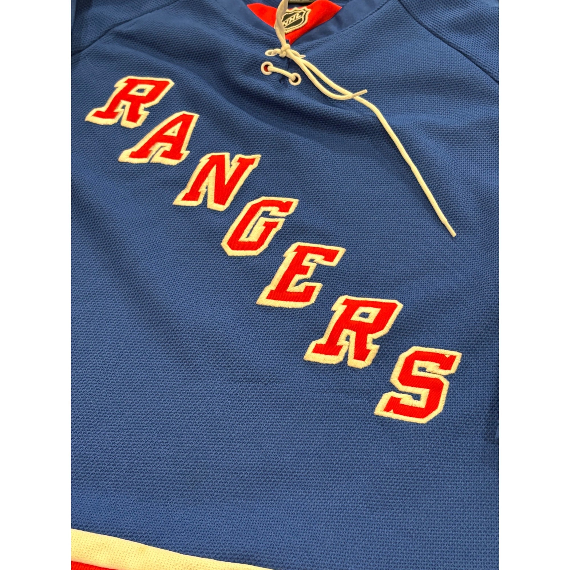 Reebok New York Rangers Stitched NHL Blue Hockey Jersey Youth L/XL