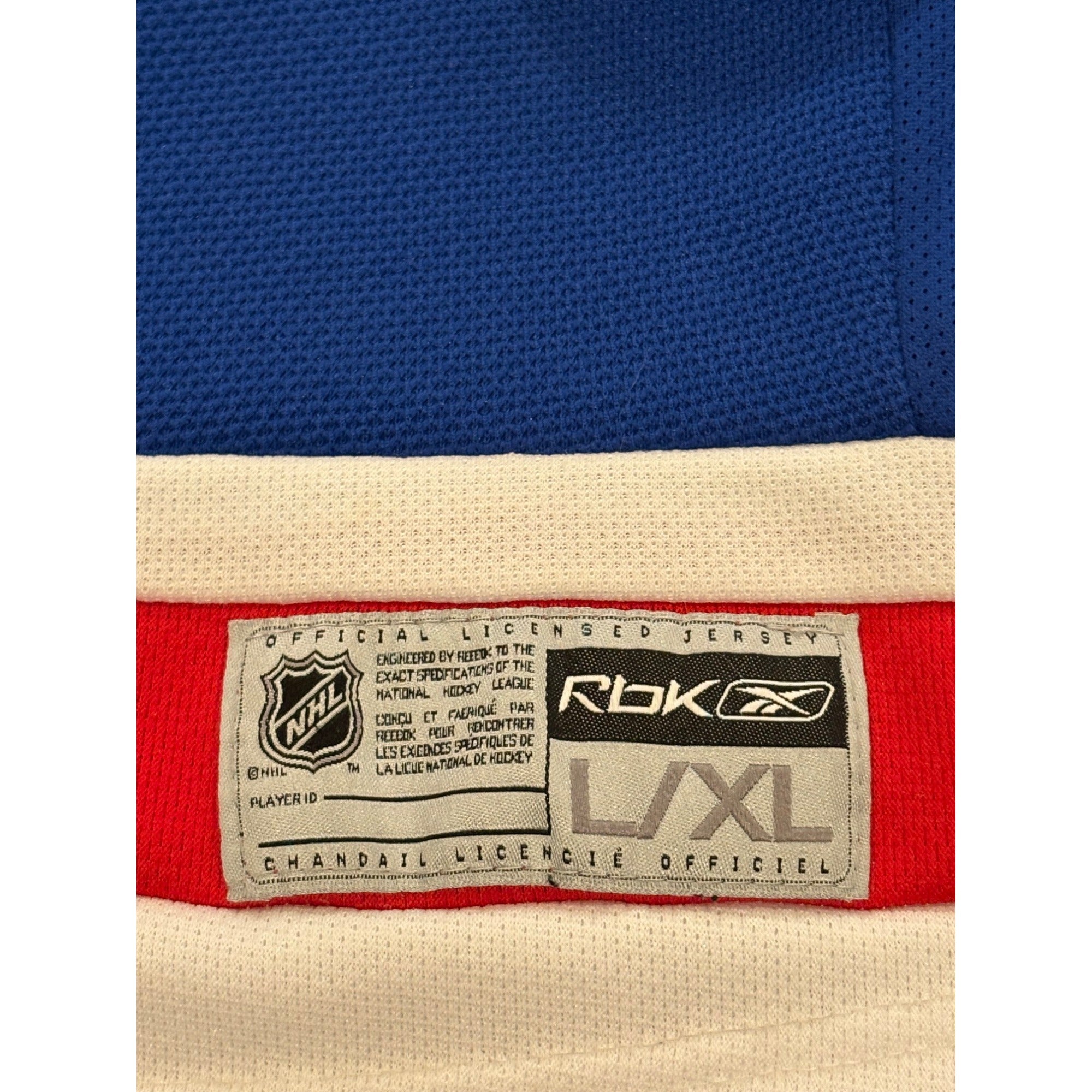 Reebok New York Rangers Stitched NHL Blue Hockey Jersey Youth L/XL