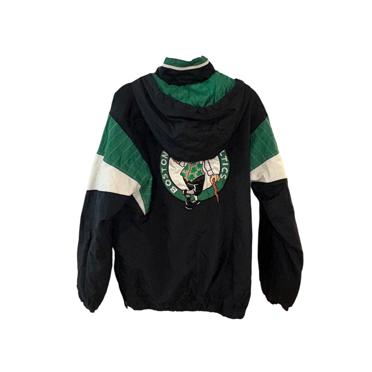 Starter Boston Celtics NBA Basketball Hooded Puffer Jacket Black Men's Medium