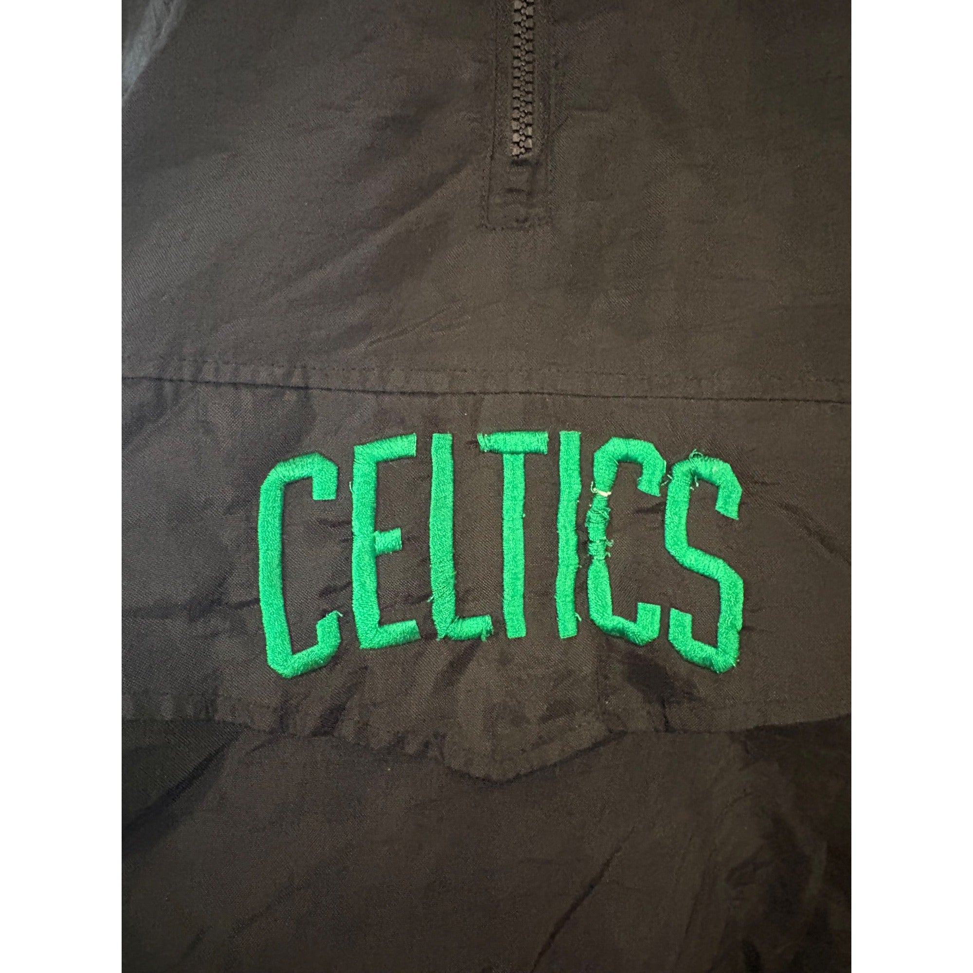 Starter Boston Celtics NBA Basketball Hooded Puffer Jacket Black Men's Medium