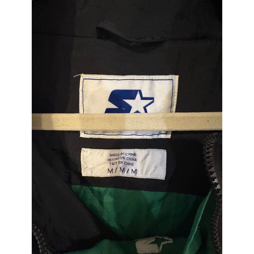 Starter Boston Celtics NBA Basketball Hooded Puffer Jacket Black Men's Medium