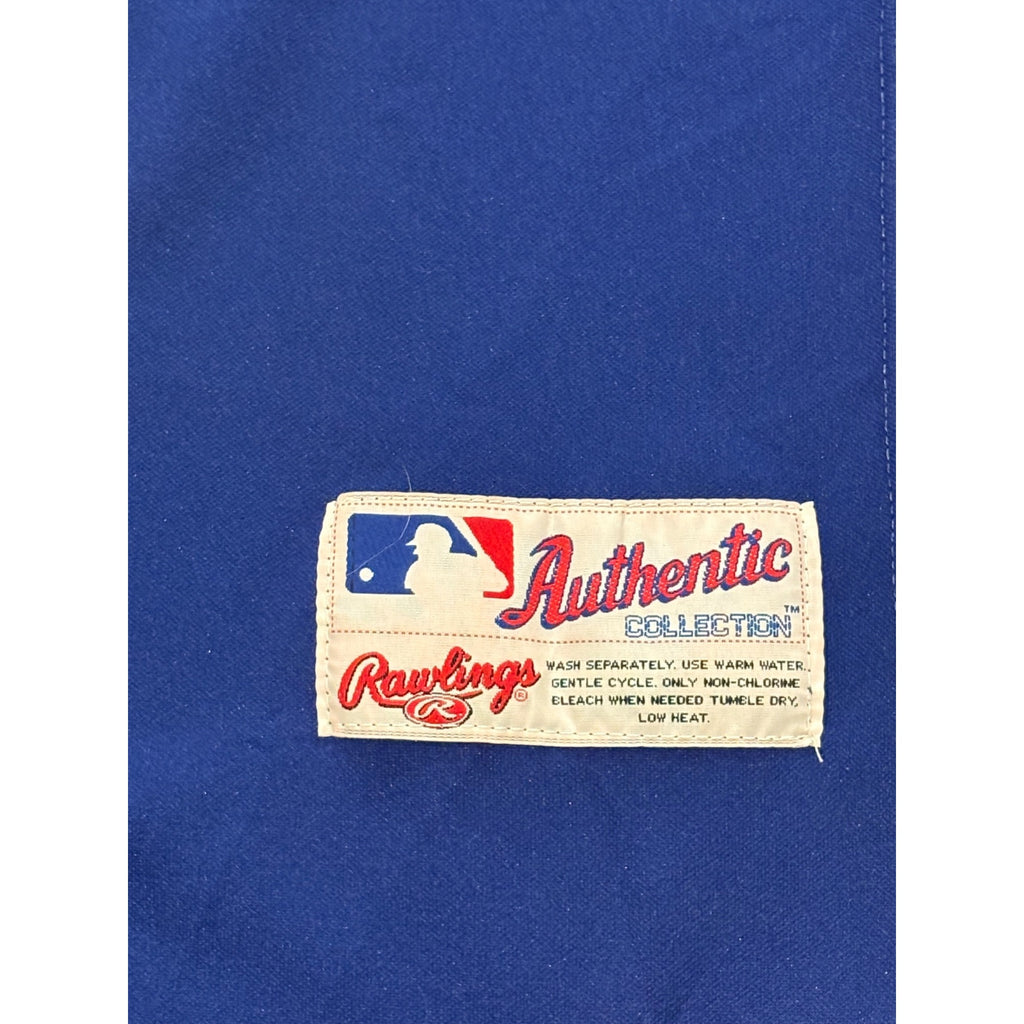 Vintage Rawlings Texas Rangers Authentic MLB Baseball Jersey Blue Men's Size 44