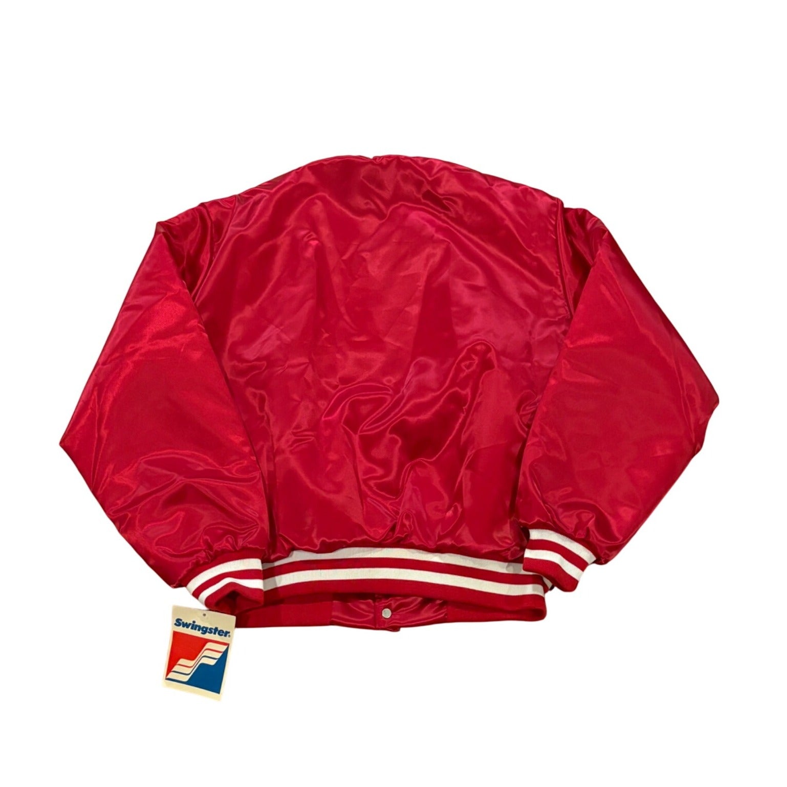 Deadstock Vintage 1980's Swingster Atlanta Hawks NBA Satin Jacket Men's Large