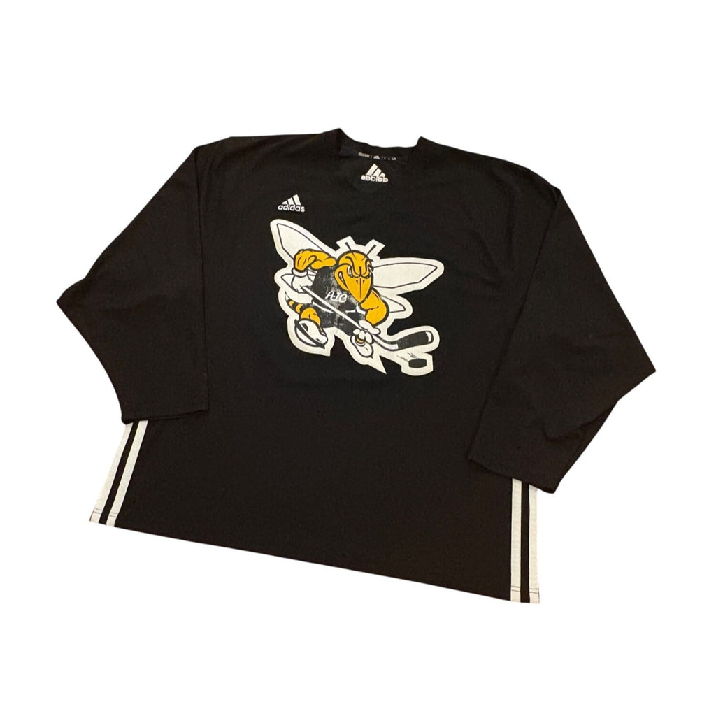 Adidas AIC Yellow Jackets #28 Team Issued NCAA Hockey Practice Jersey Men's Large