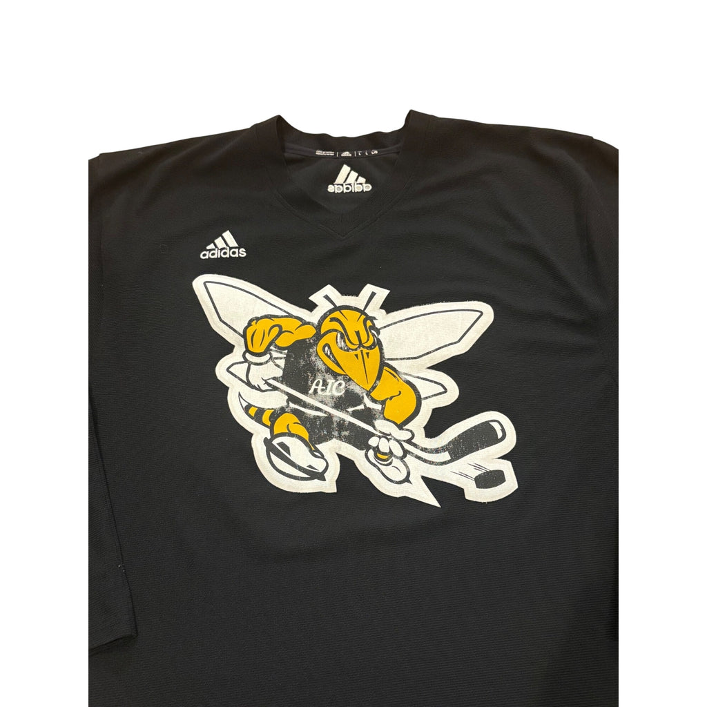 Adidas AIC Yellow Jackets #28 Team Issued NCAA Hockey Practice Jersey Men's Large