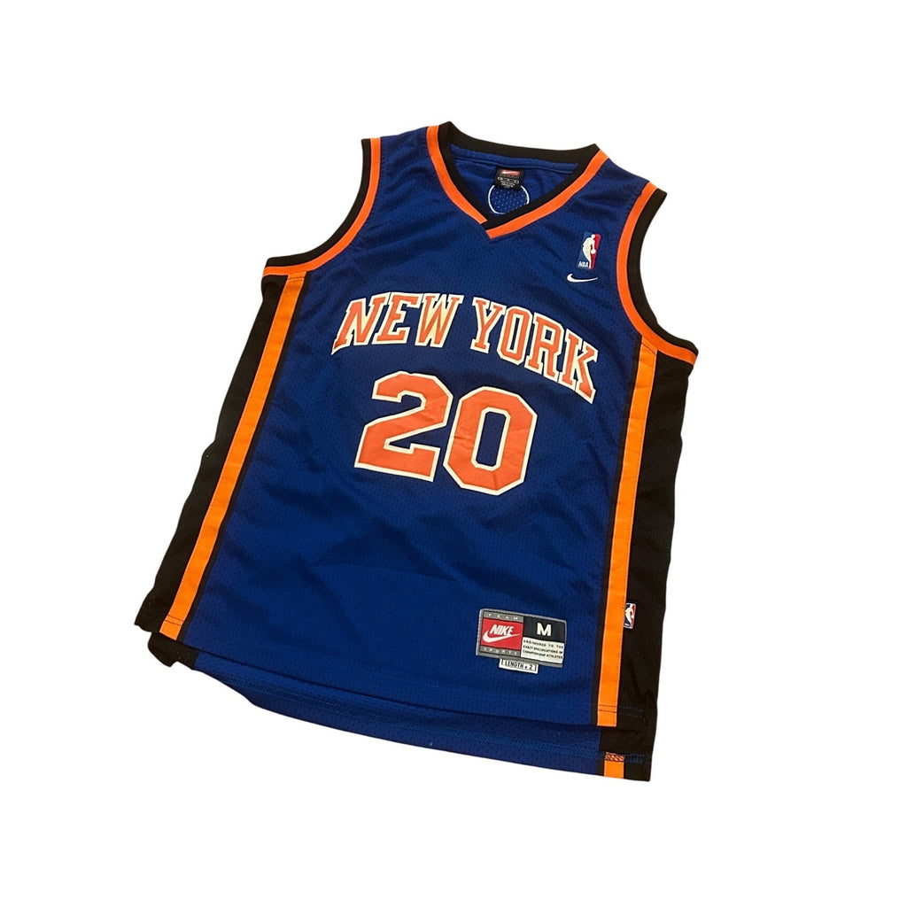 Nike New York Knicks Allan Houston #20 Stitched NBA Jersey Men’s M Length +2