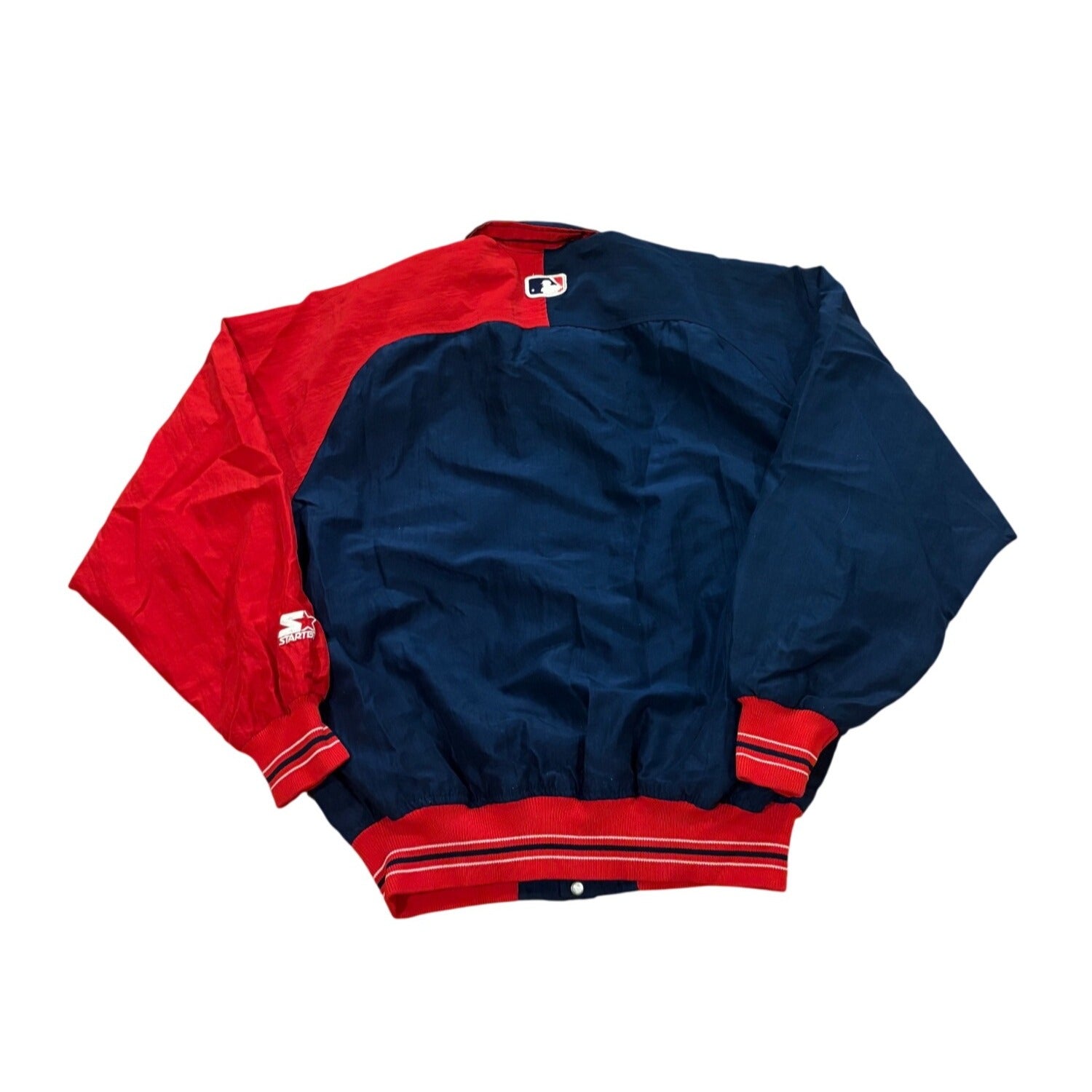 Vintage 90s Starter Diamond Collection Cleveland Indians MLB Bomber Jacket M