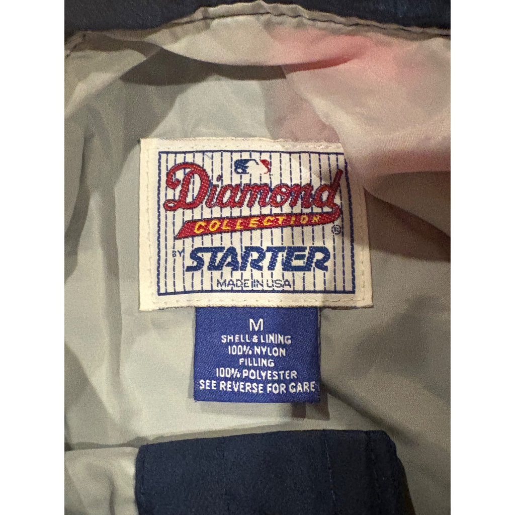 Vintage 90s Starter Diamond Collection Cleveland Indians MLB Bomber Jacket M