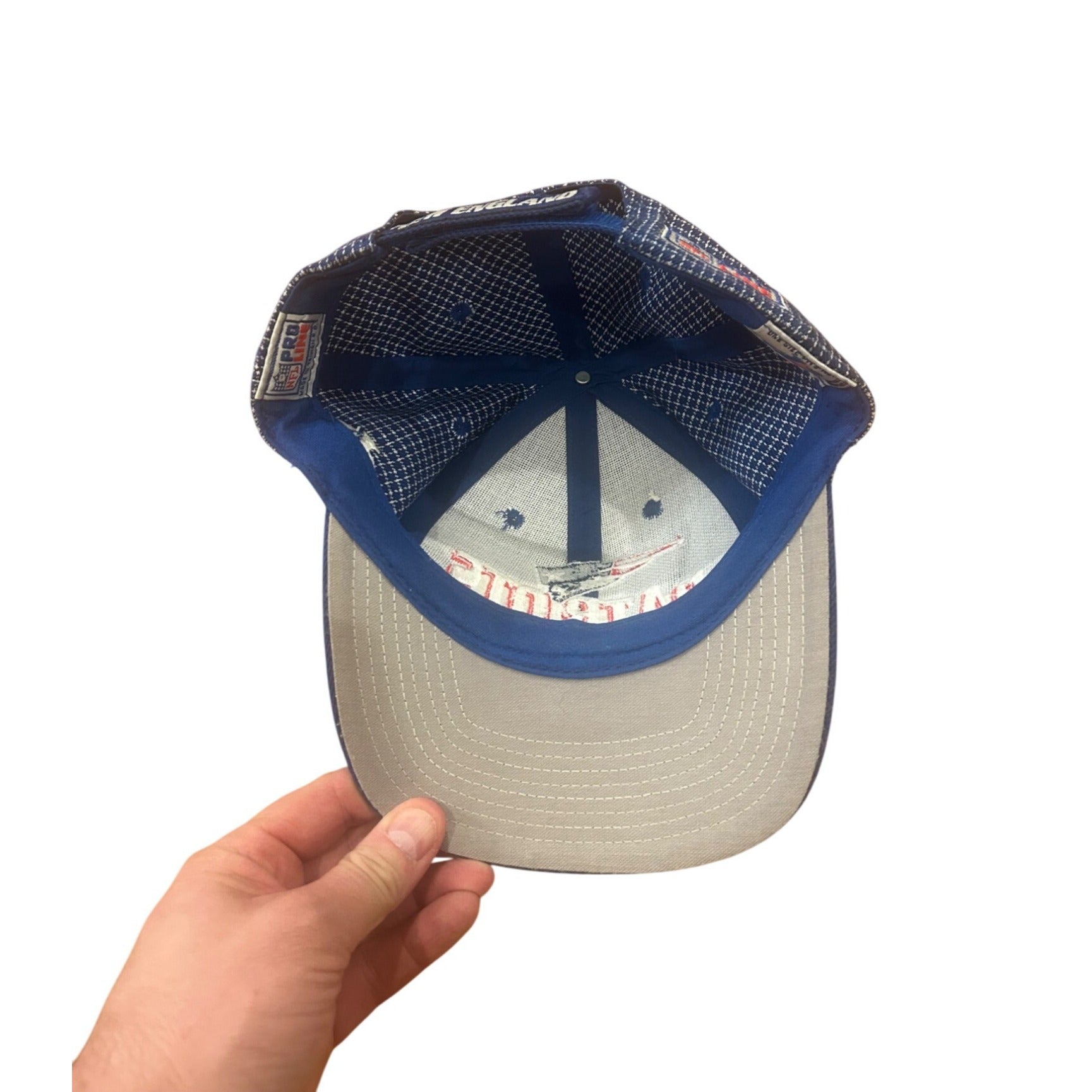 Vintage 1990's Logo Athletic NFL Pro Line New England Patriots Plaid Hat