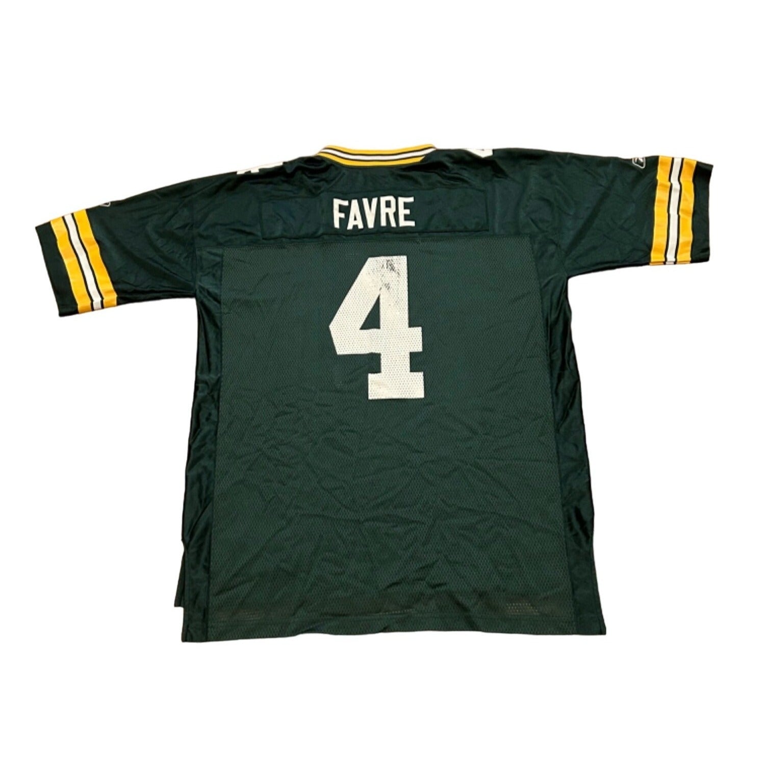 Vintage Green Bay Packers Brett Favre #4 Reebok NFL Home Jersey Men's Size XL