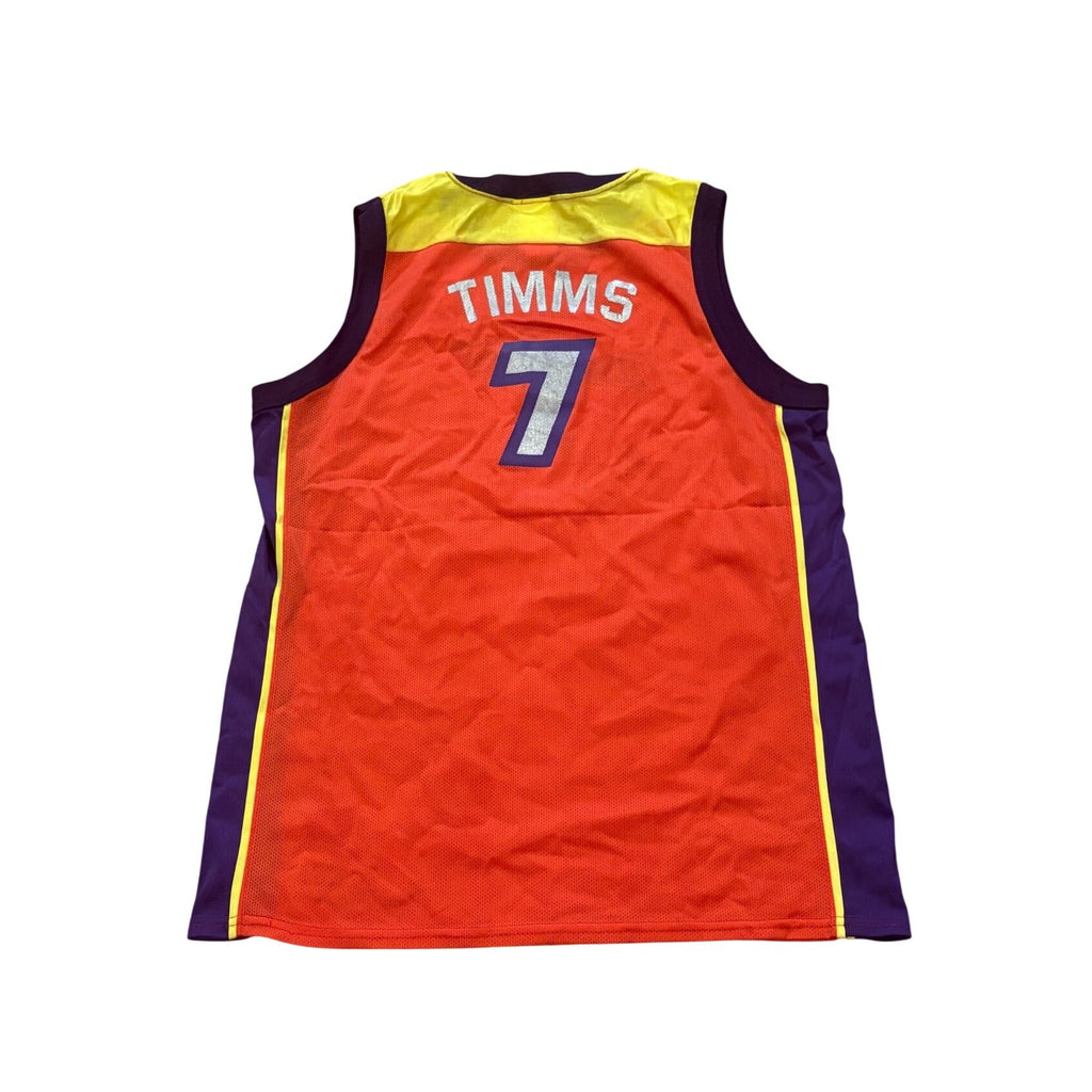 Vtg 90s Champion Phoenix Mercury Michele Timms #7 Signed WNBA Jersey Youth XL