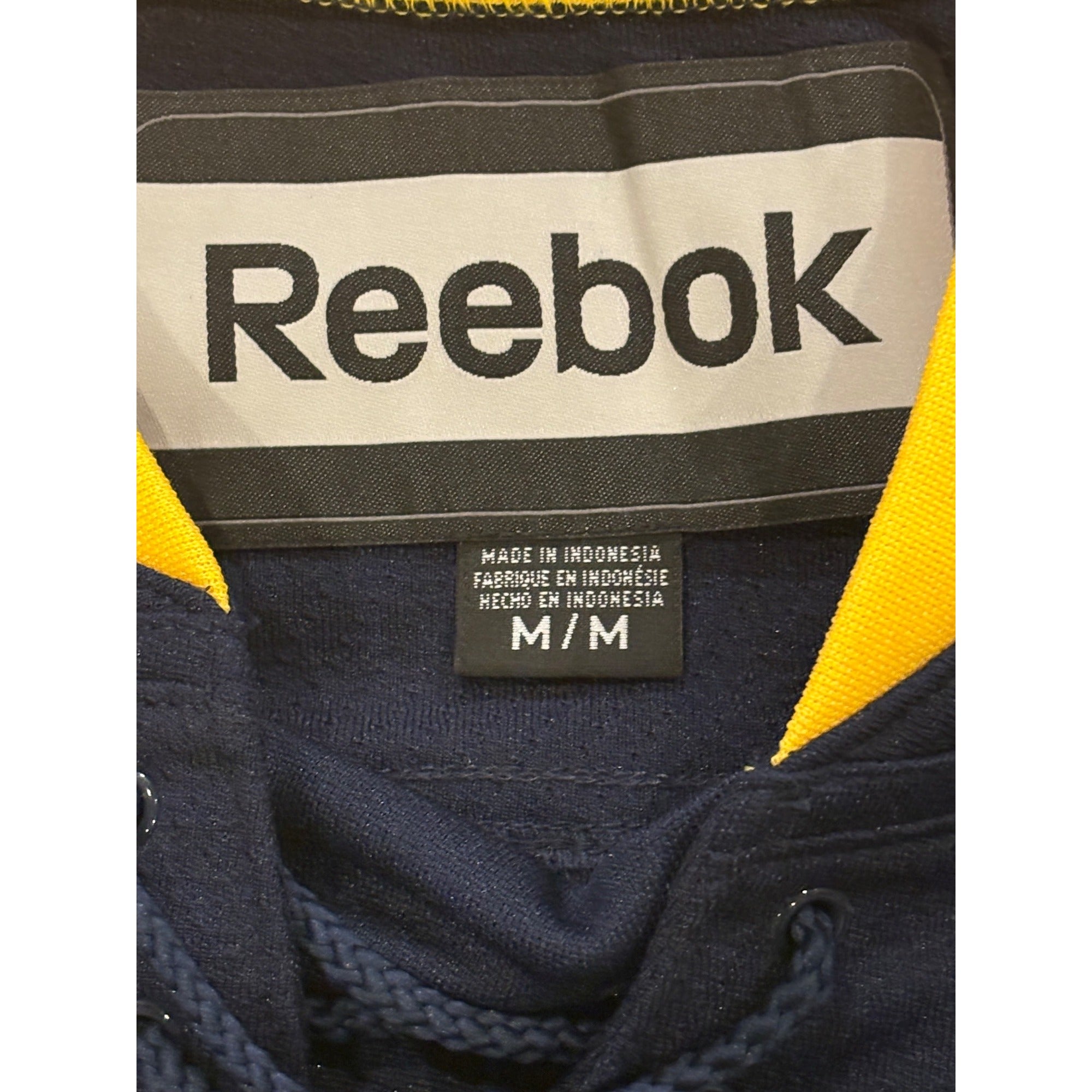 Reebok University of Michigan Wolverines NCAA Hockey Jersey Blue Men's Medium