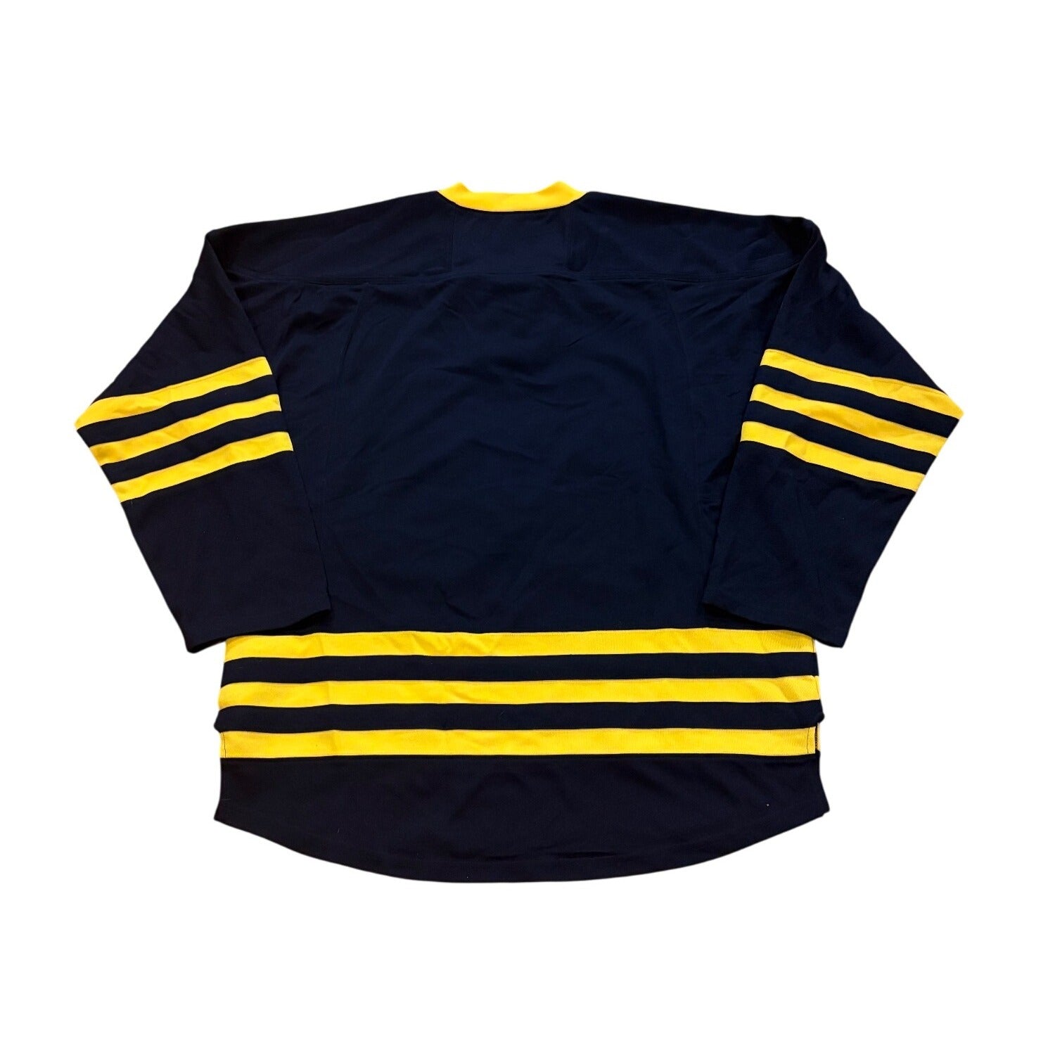 Reebok University of Michigan Wolverines NCAA Hockey Jersey Blue Men's Medium