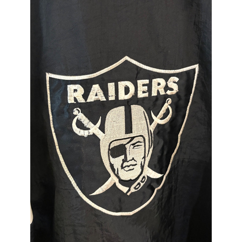 Vintage 1990's Starter Los Angles Oakland Las Vegas Raiders NFL Puffer Jacket XL