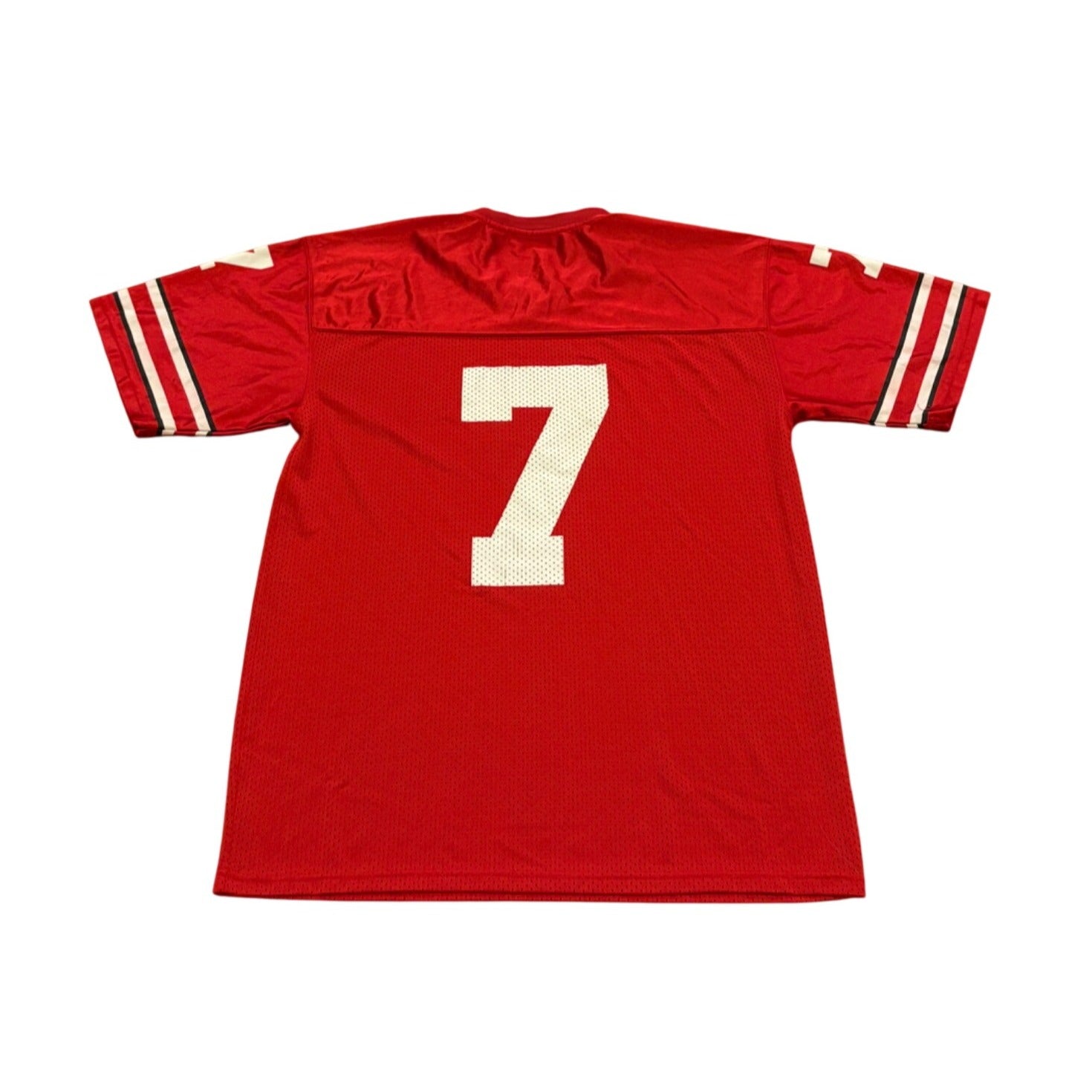 Ohio State Buckeyes #7 NCAA Football Jersey Atlantis Red Men's Large