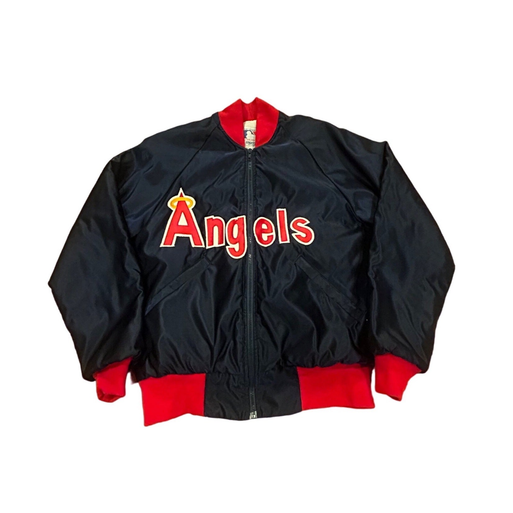 Vintage 1980's Starter California Angels MLB Satin Bomber Jacket Men's Medium