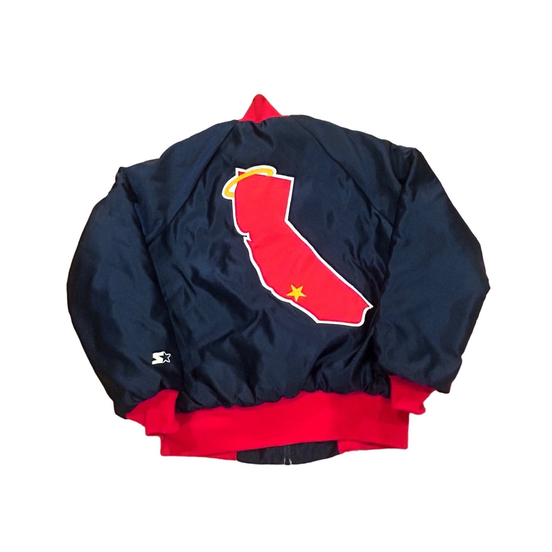 Vintage 1980's Starter California Angels MLB Satin Bomber Jacket Men's Medium