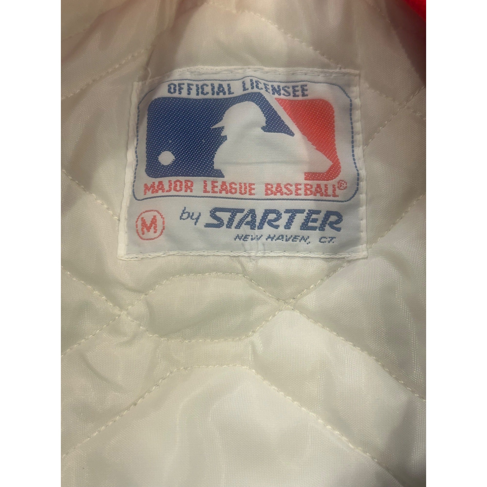 Vintage 1980's Starter California Angels MLB Satin Bomber Jacket Men's Medium