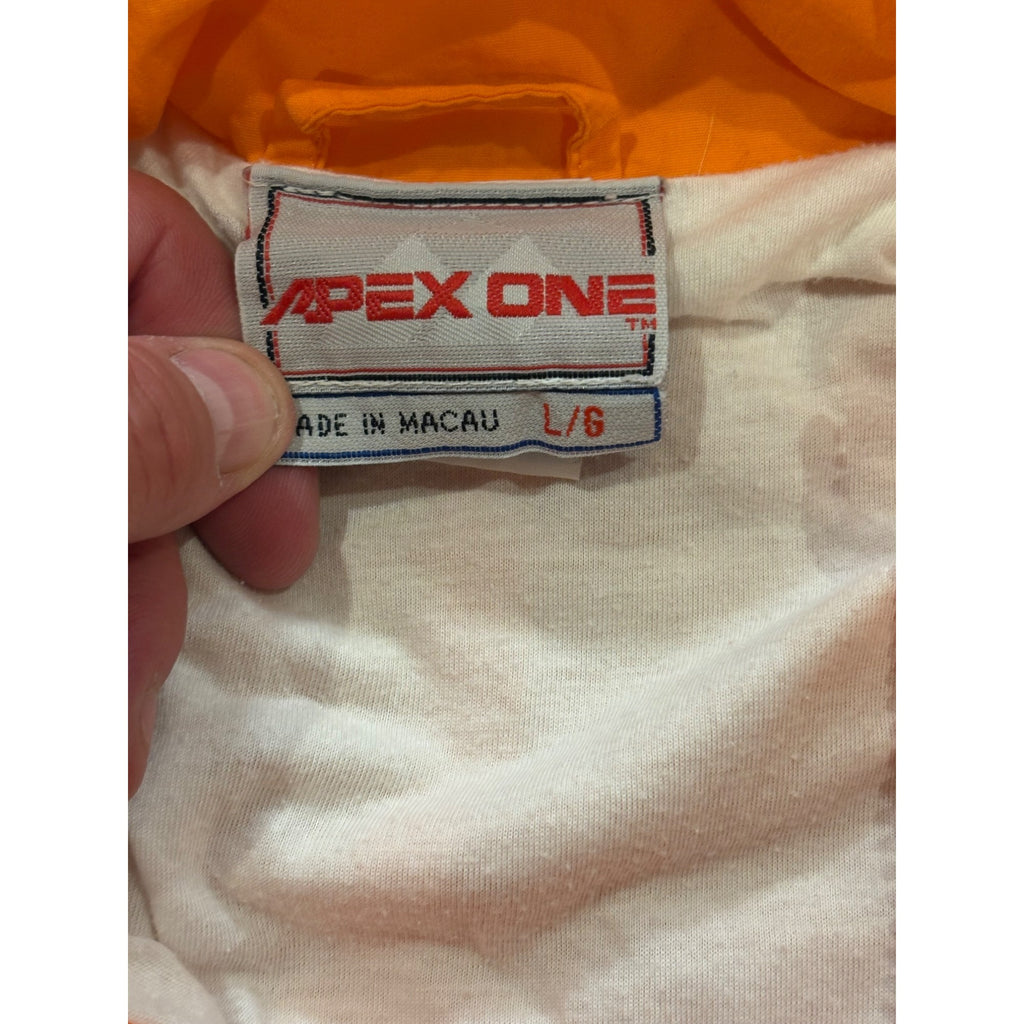 Vintage 1990's Apex One Tennessee Volunteers Full Zip Windbreaker Jacket Men's L