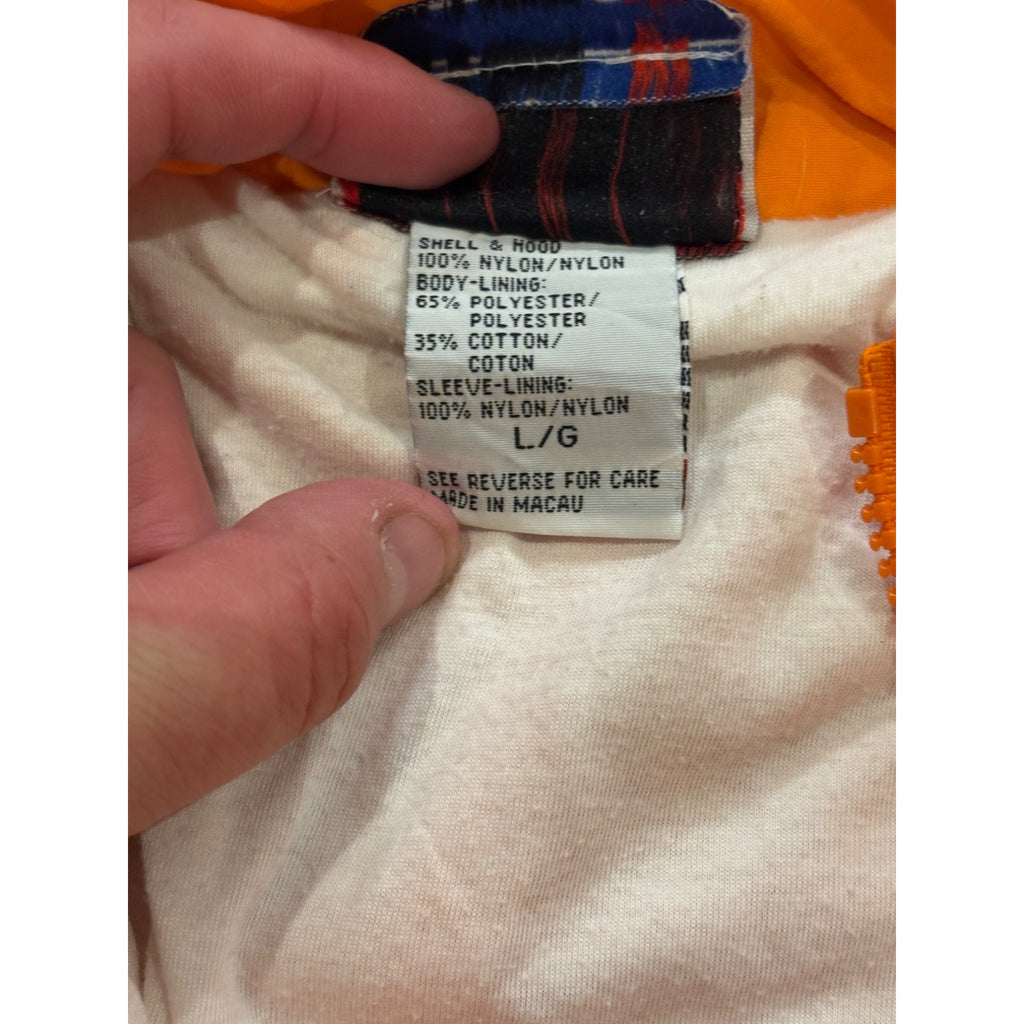 Vintage 1990's Apex One Tennessee Volunteers Full Zip Windbreaker Jacket Men's L