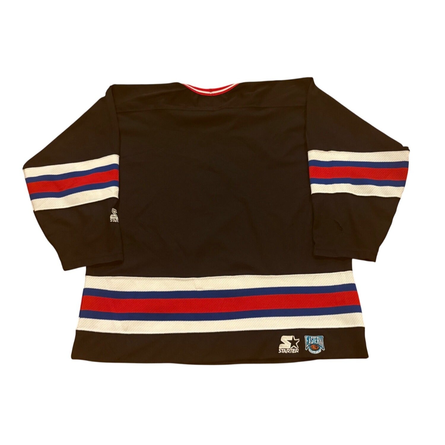 Rare Vintage 90s Starter New York Rangers Black NHL Hockey Jersey Men's XL
