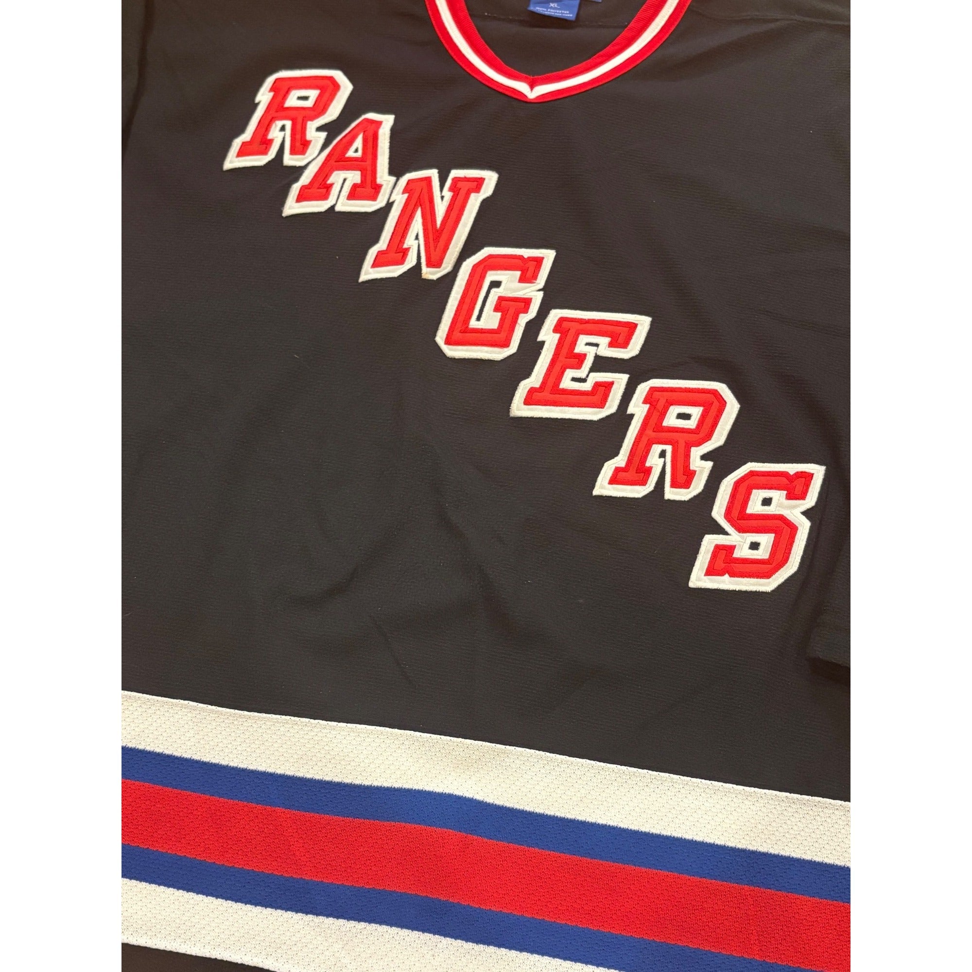 Rare Vintage 90s Starter New York Rangers Black NHL Hockey Jersey Men's XL