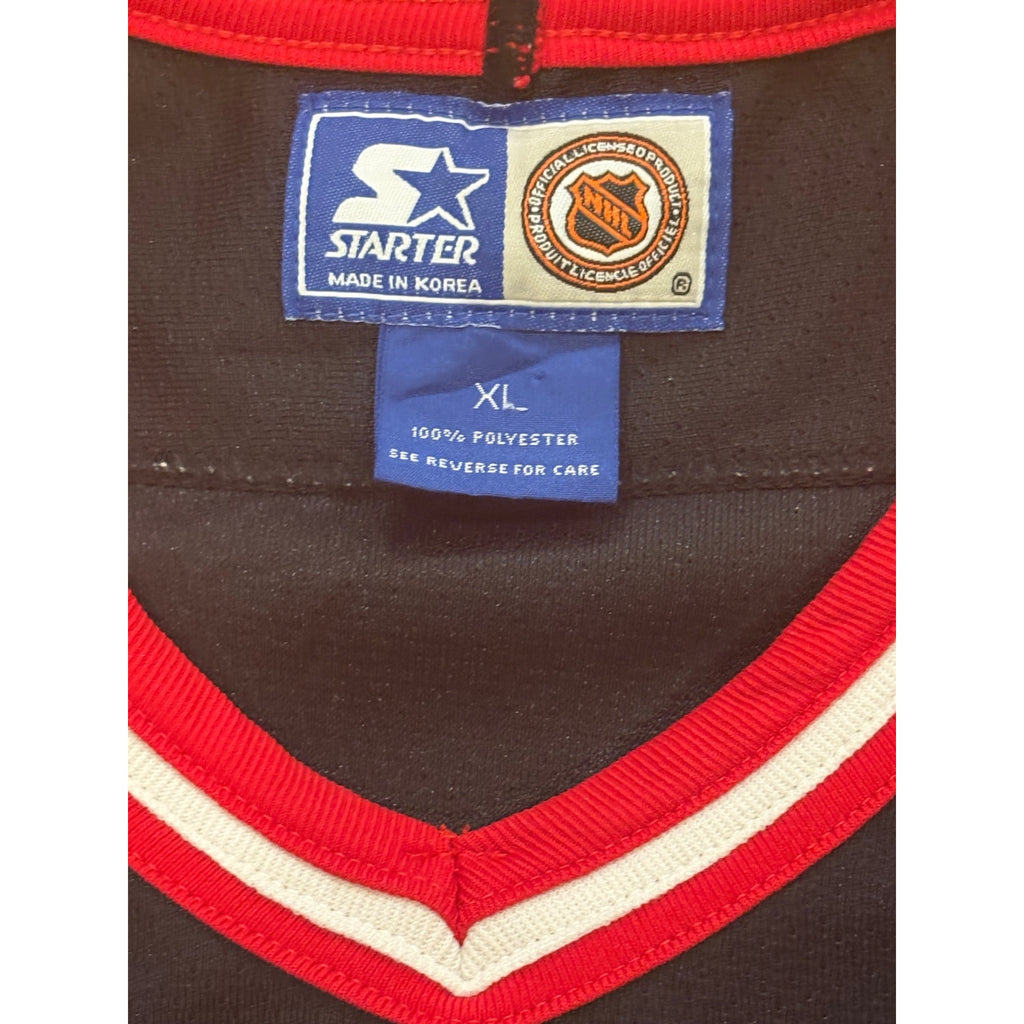 Rare Vintage 90s Starter New York Rangers Black NHL Hockey Jersey Men's XL