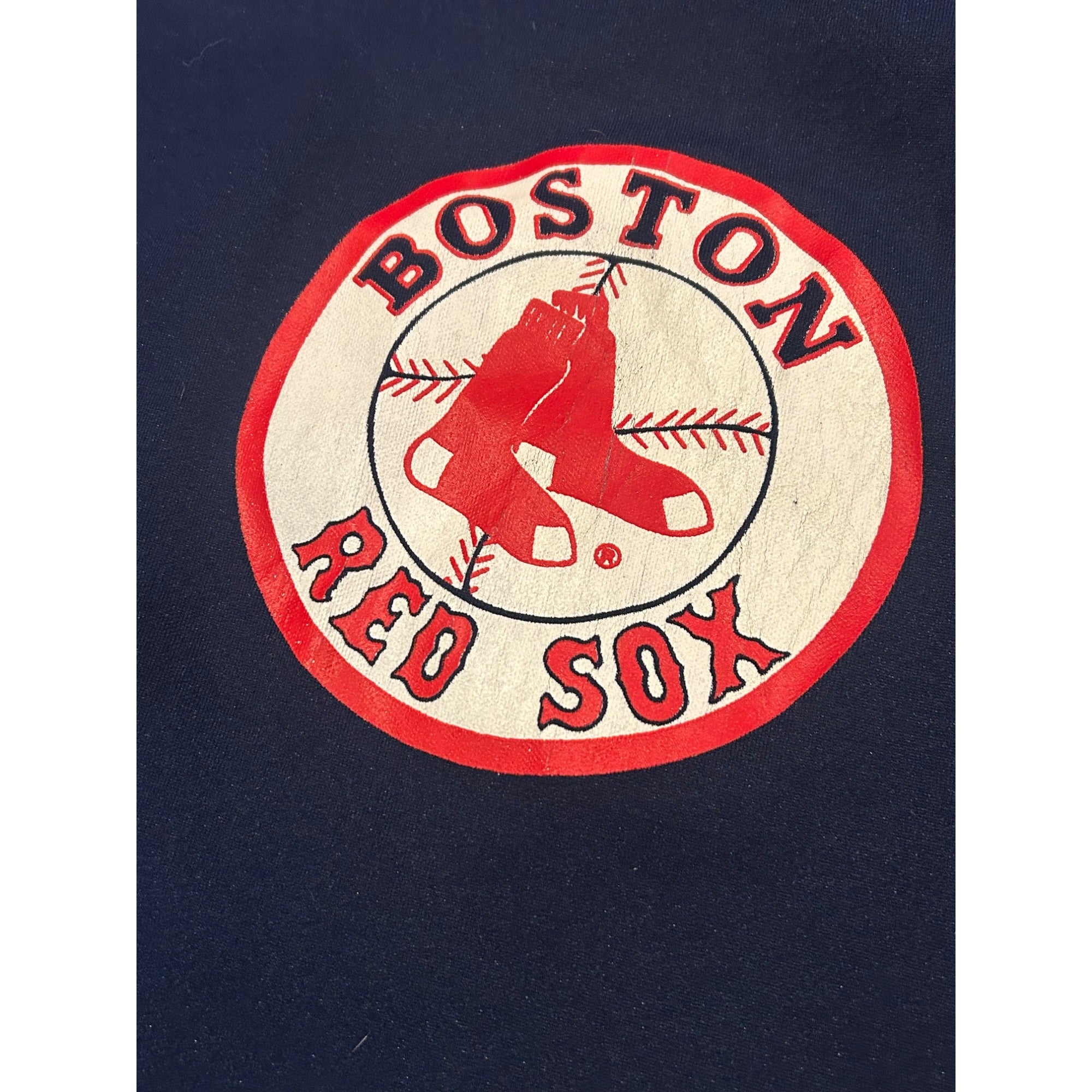 Vintage 1980's Rawlings Boston Red Sox Logo V-Neck Single Stitch Shirt Men's XL