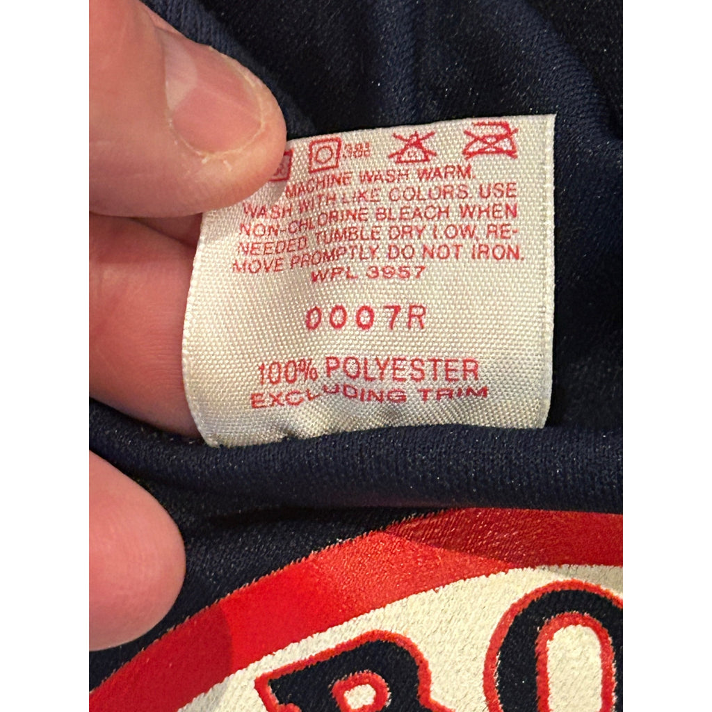 Vintage 1980's Rawlings Boston Red Sox Logo V-Neck Single Stitch Shirt Men's XL