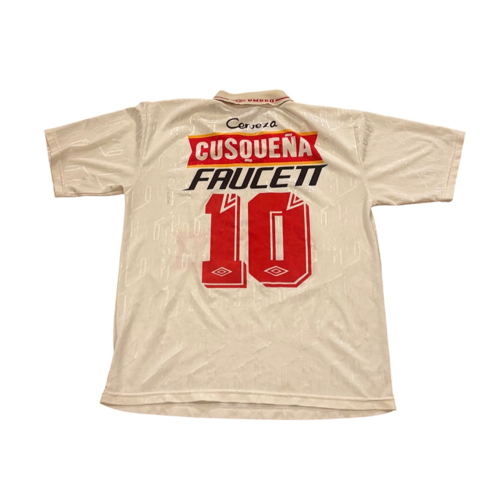 Rare 1996 Umbro Club Universitario de Deportes Peru Home Kit Soccer Jersey Large